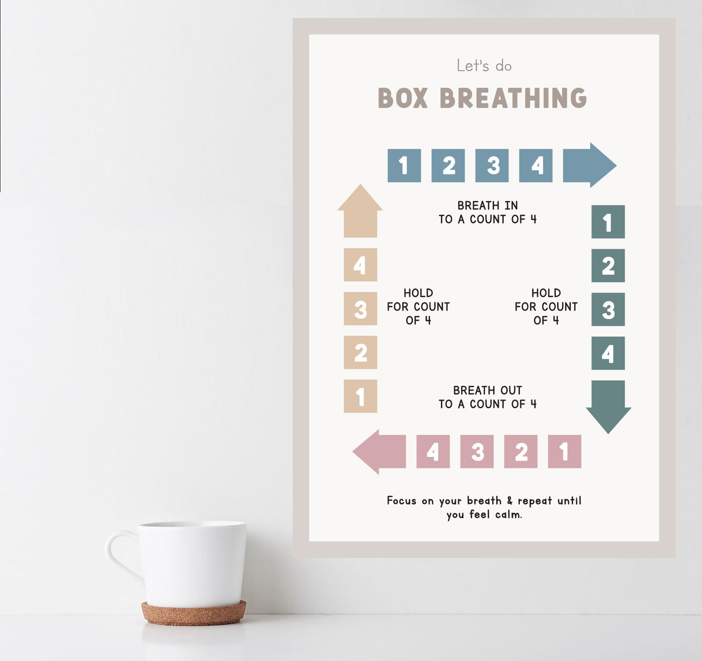 Box Breathing Wall Decal