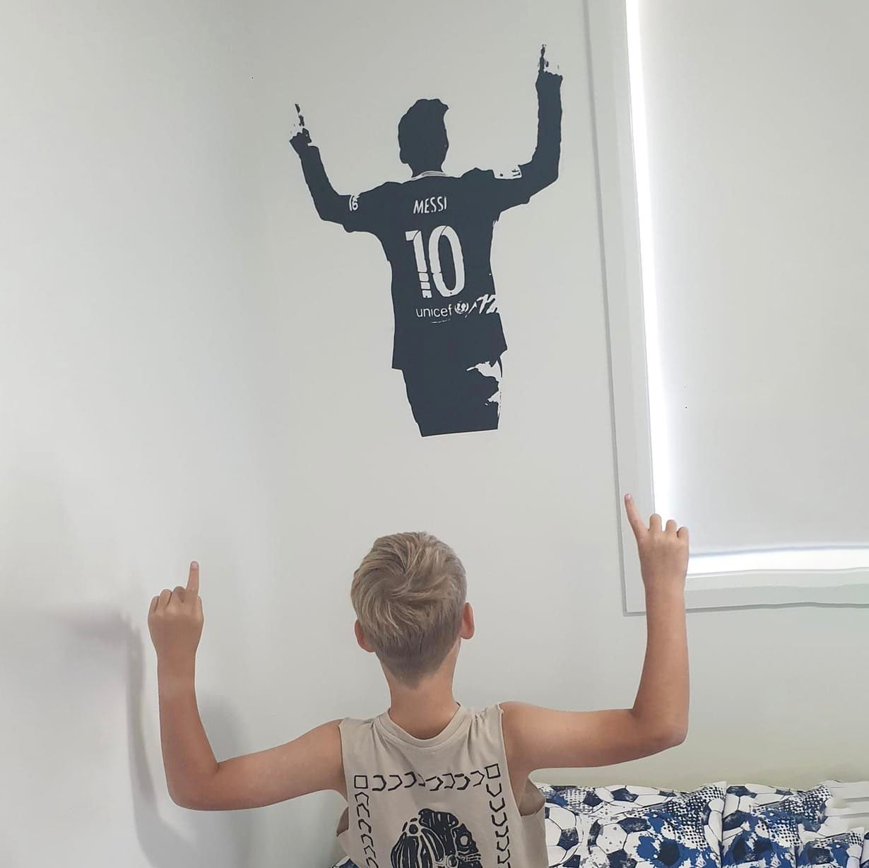 Personalised Soccer Player Football Wall Decal