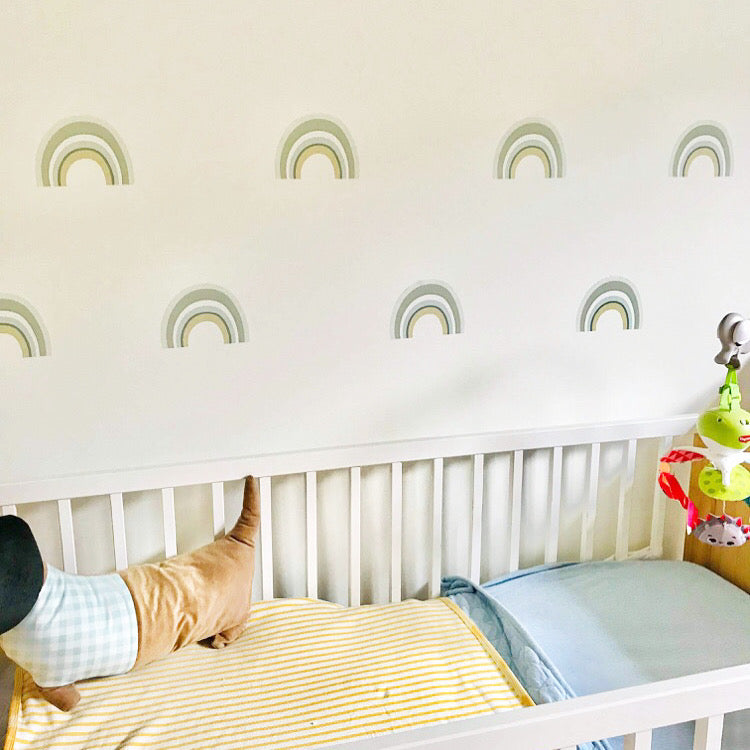 Rainbow Fabric Wall Decals - Sticky Wonders