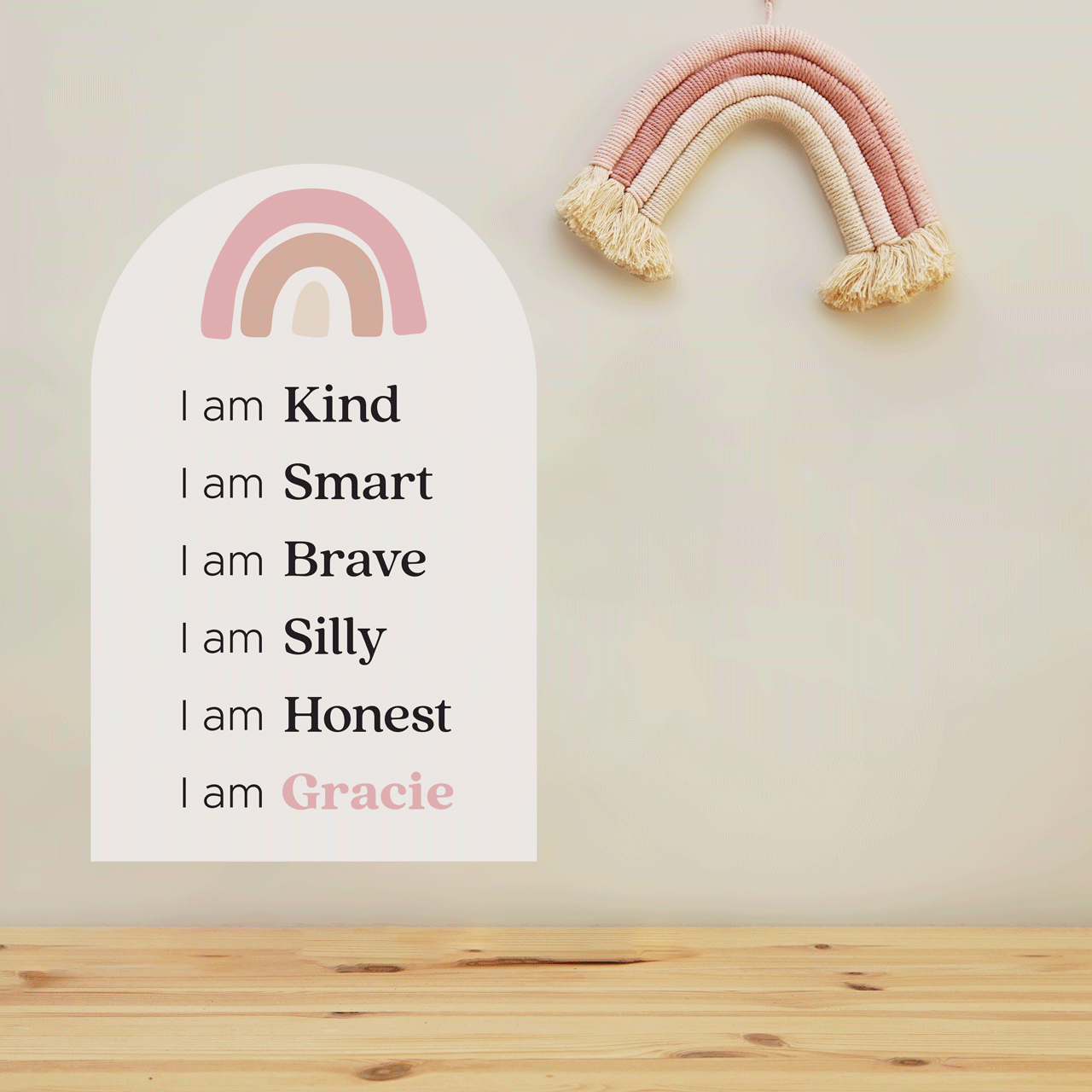 I Am Affirmation Arch Wall Decal