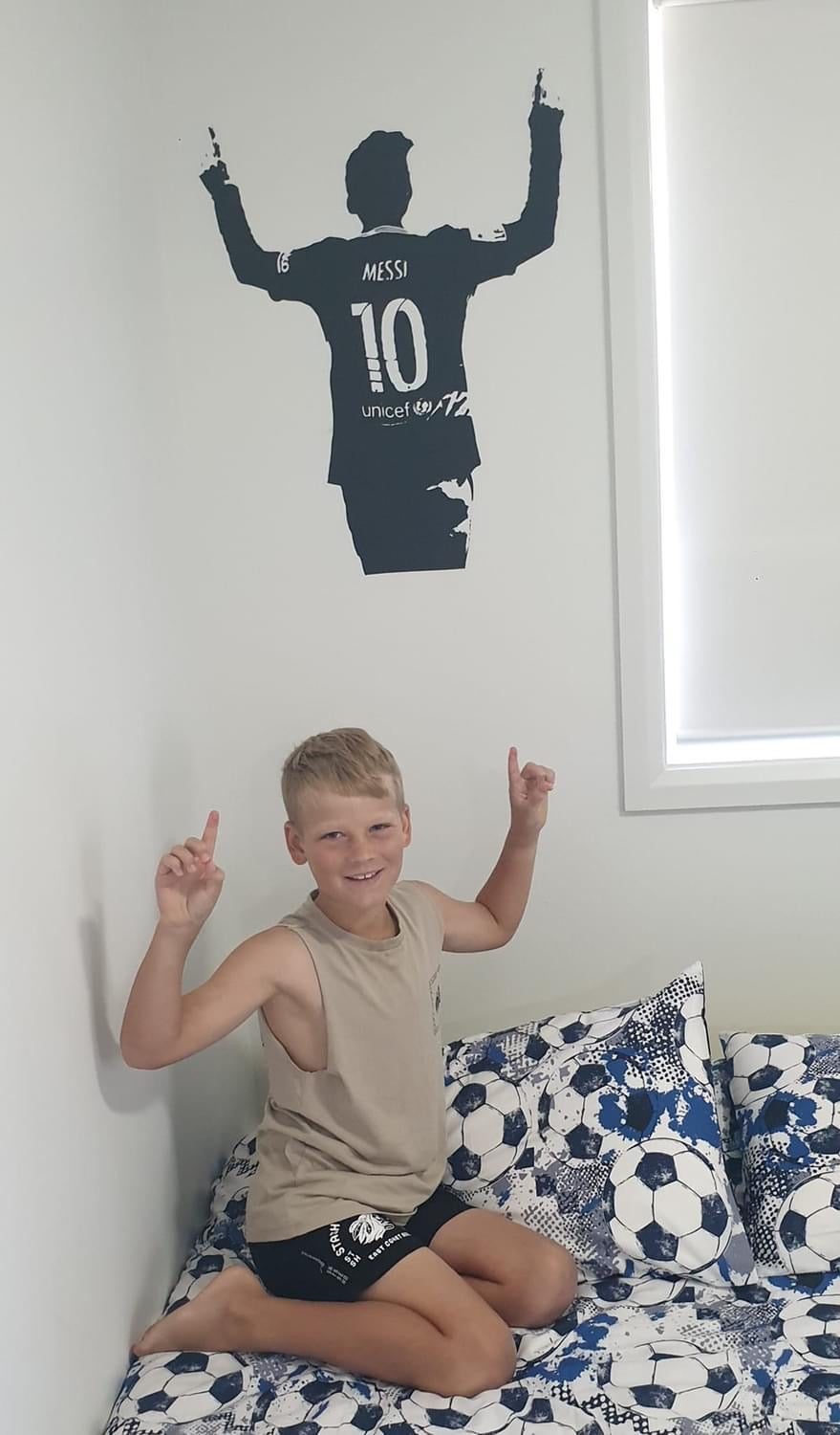 Personalised Soccer Player Football Wall Decal