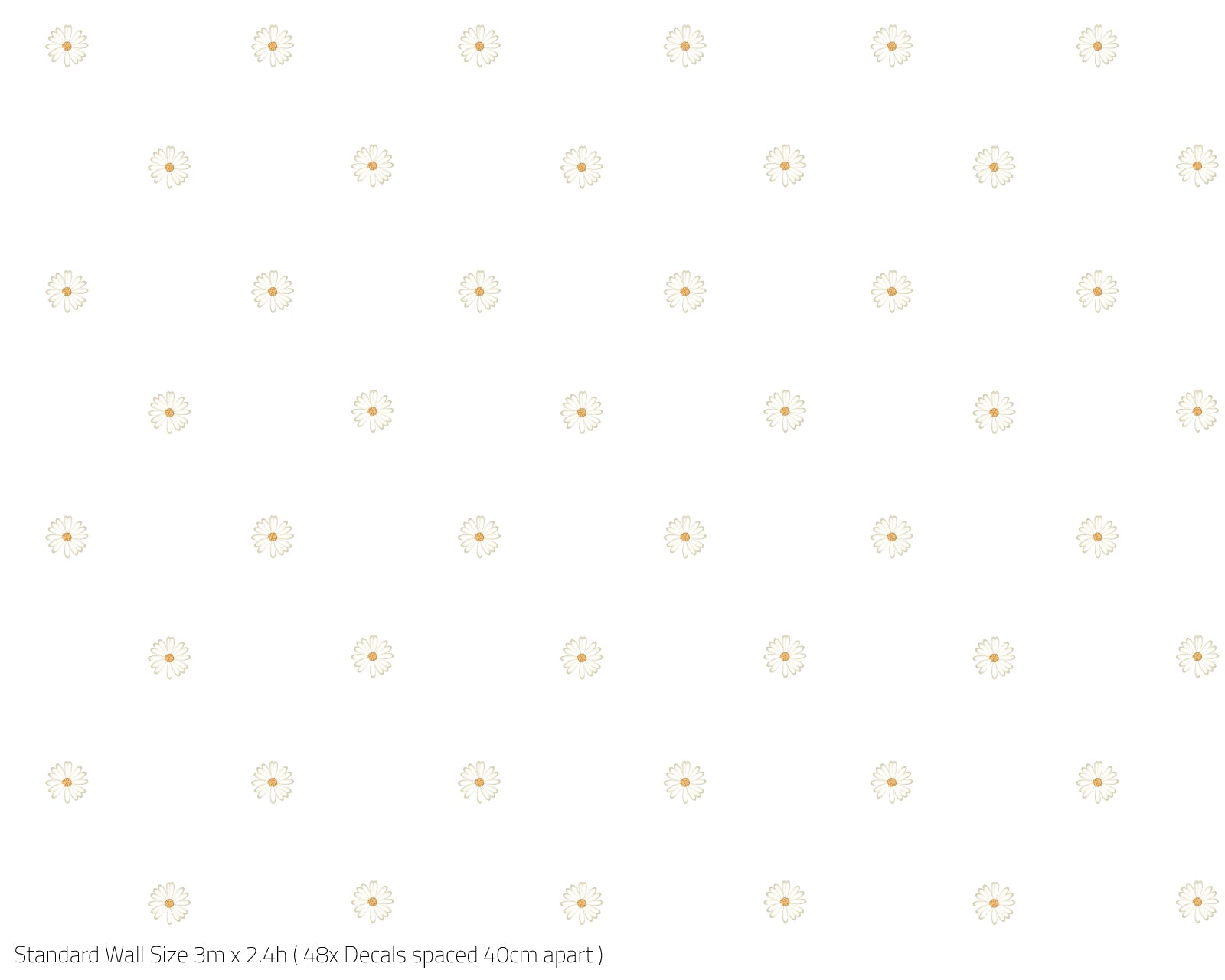 Mini Daisy Wall Decals - A Creative Hart