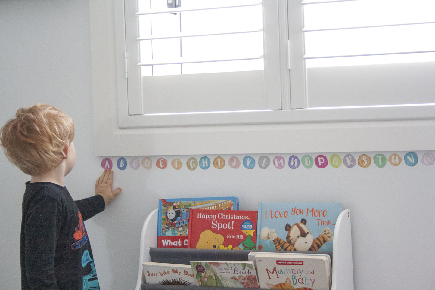 Watercolour ABC Alphabet Set - Fabric Wall Decals - A Creative Hart