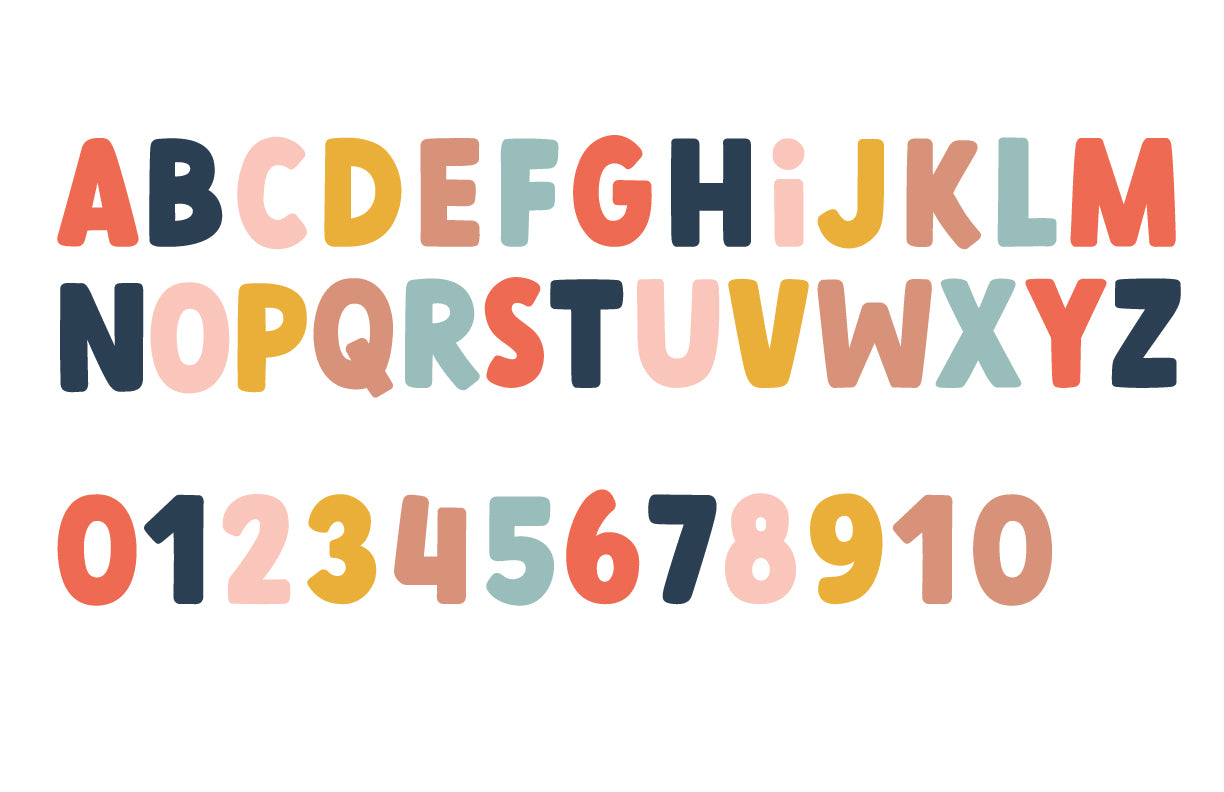 ABC + Count to 10 Number Decal - Combo Deal - A Creative Hart
