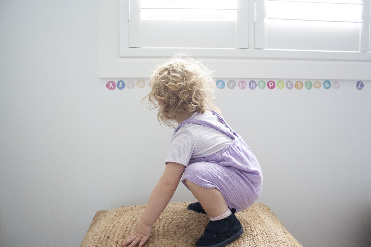 Watercolour ABC Alphabet Set - Fabric Wall Decals - A Creative Hart