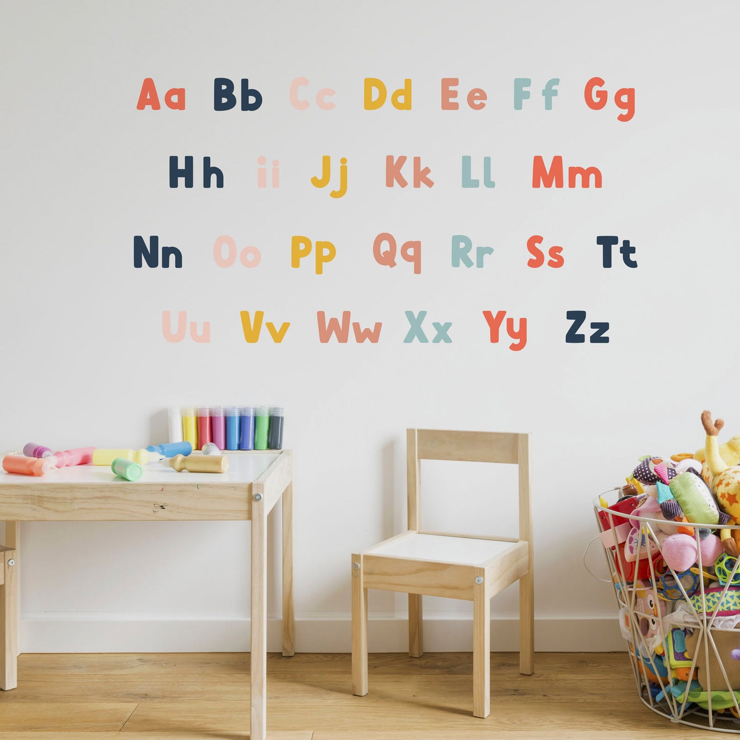Uppercase & Lowercase Alphabet Wall Stickers - A Creative Hart - A Creative Hart