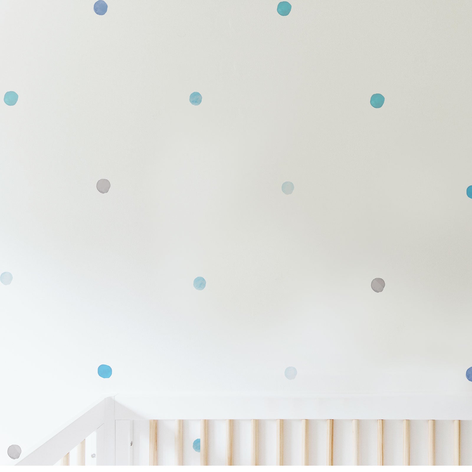 Watercolour Rainbow Fabric Wall Decal Dots - A Creative Hart