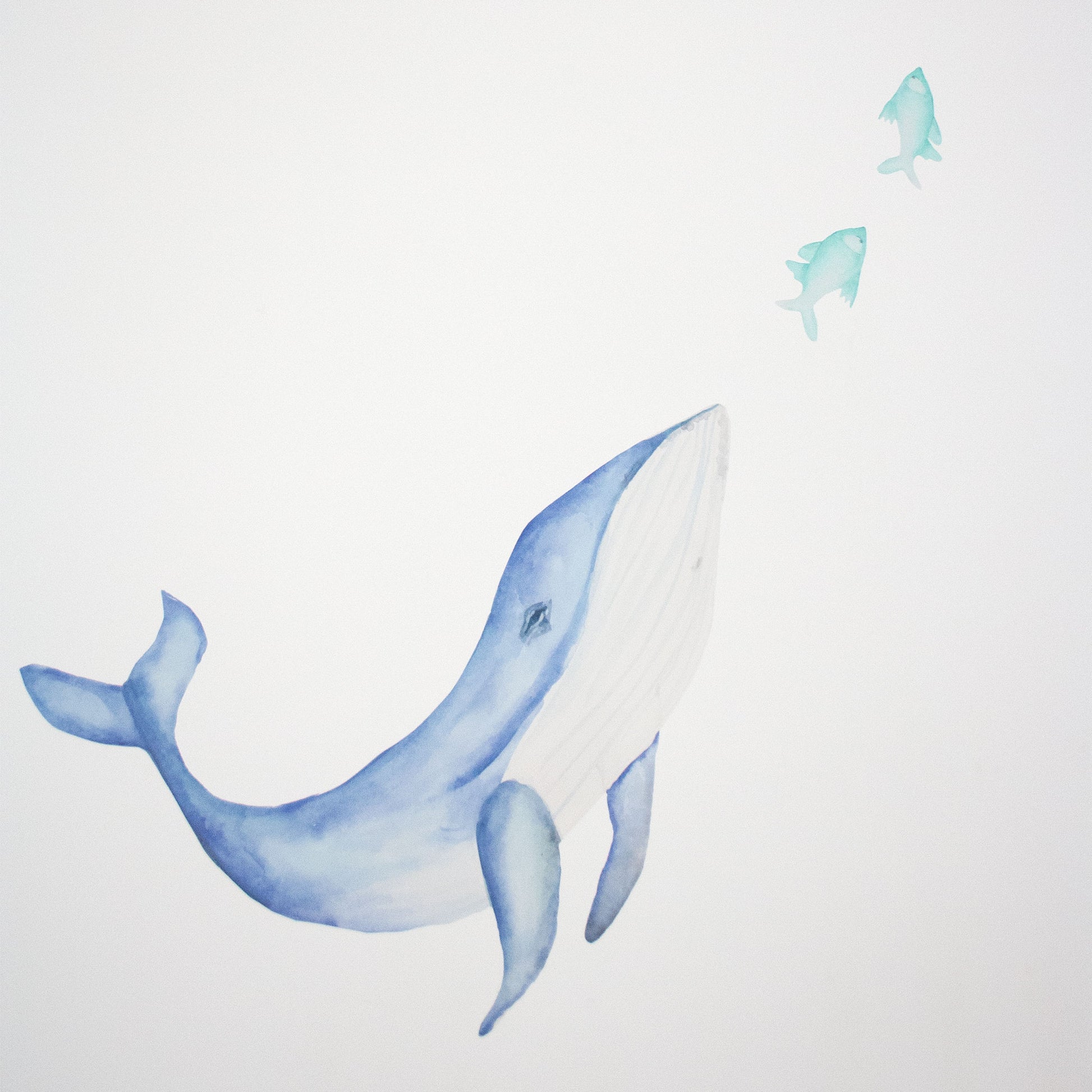Blue Whale Fabric Wall Decal - A Creative Hart