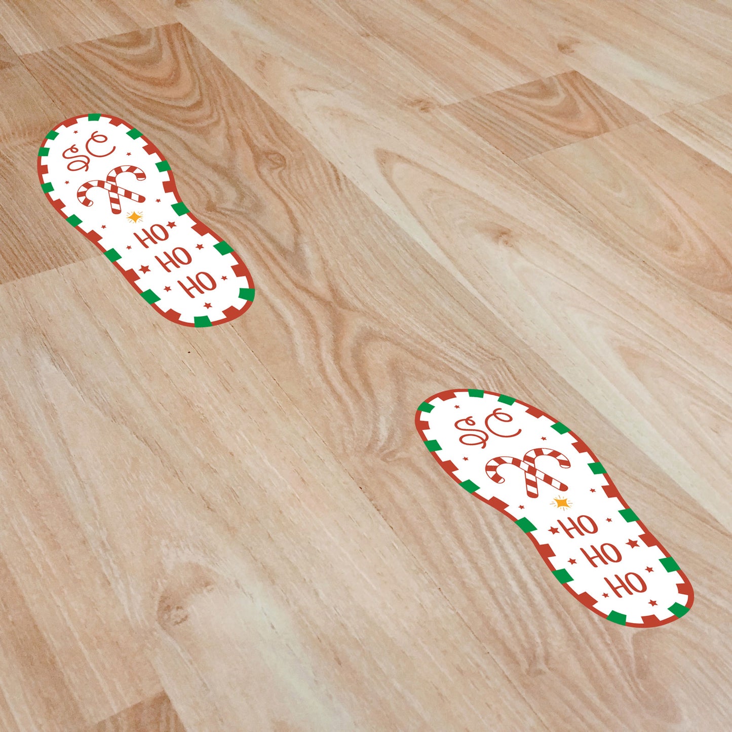 Santa Was Here Footprint Stickers - A Creative Hart
