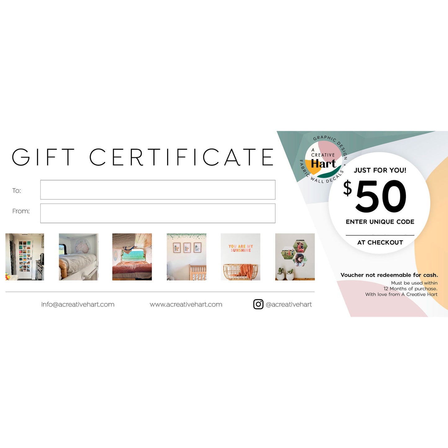 Gift Voucher - A Creative Hart