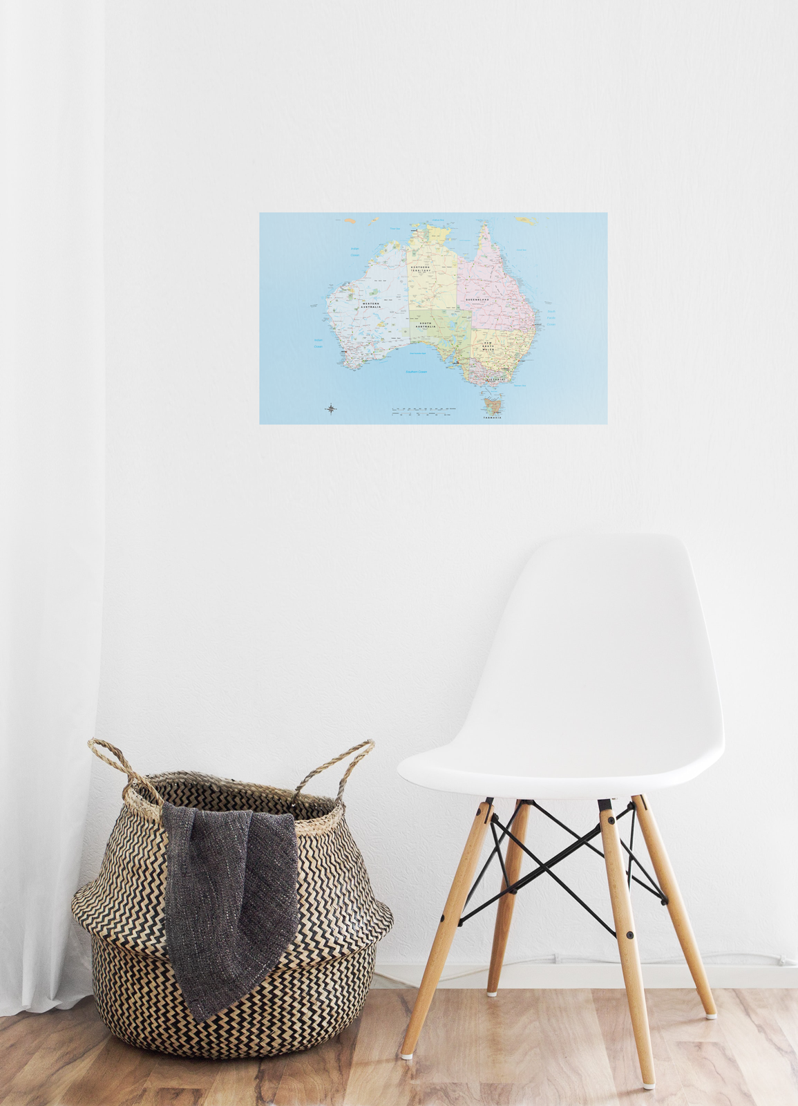 Australia Road Trip Map - Rectangle - A Creative Hart