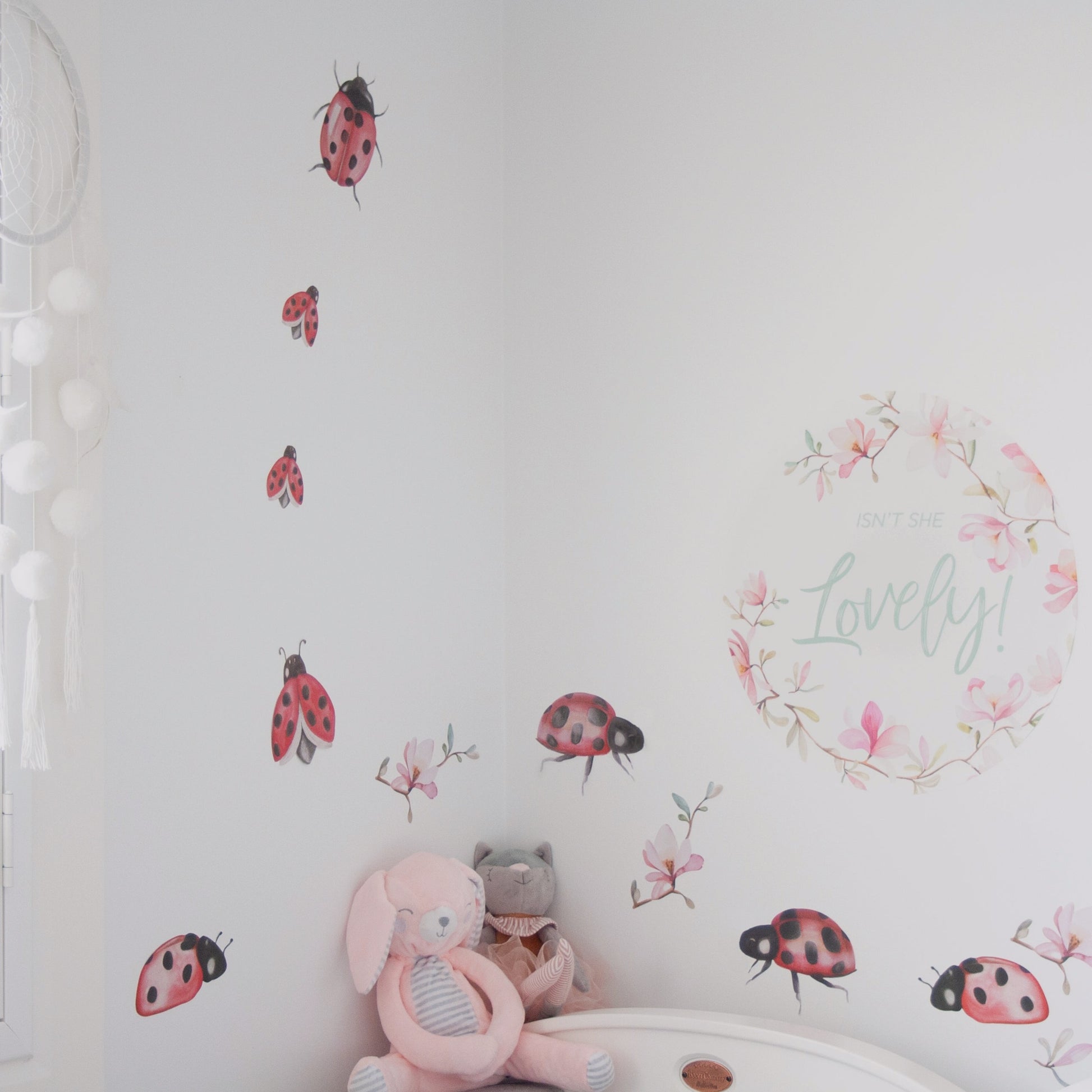 Ladybird Fabric Wall Decals - A Creative Hart