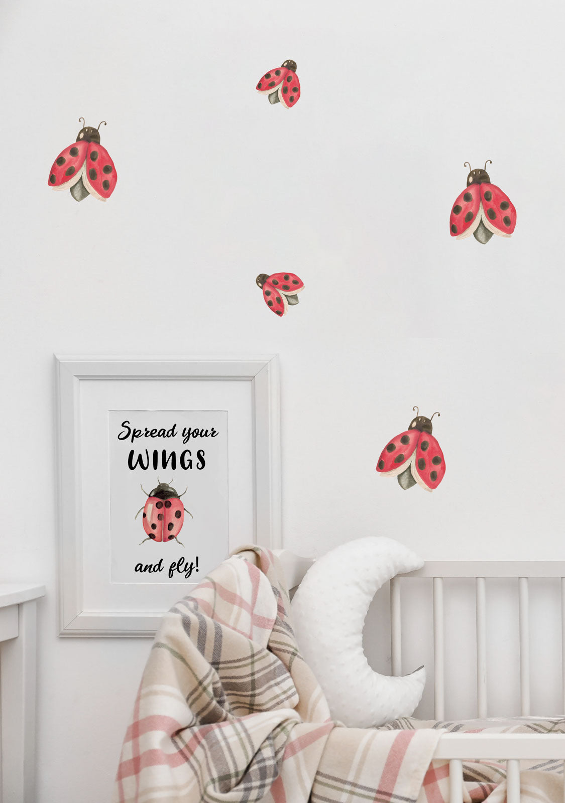 Ladybird Fabric Wall Decals - A Creative Hart