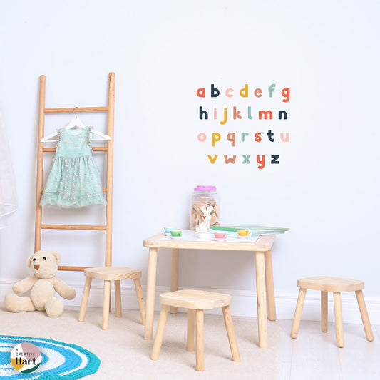 Lowercase Alphabet Wall Stickers - A Creative Hart - A Creative Hart
