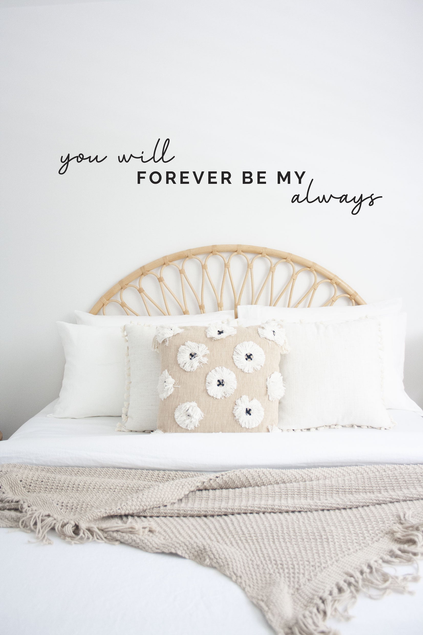 Above Bed Romantic Love Wall Sticker | A Creative Hart - A Creative Hart