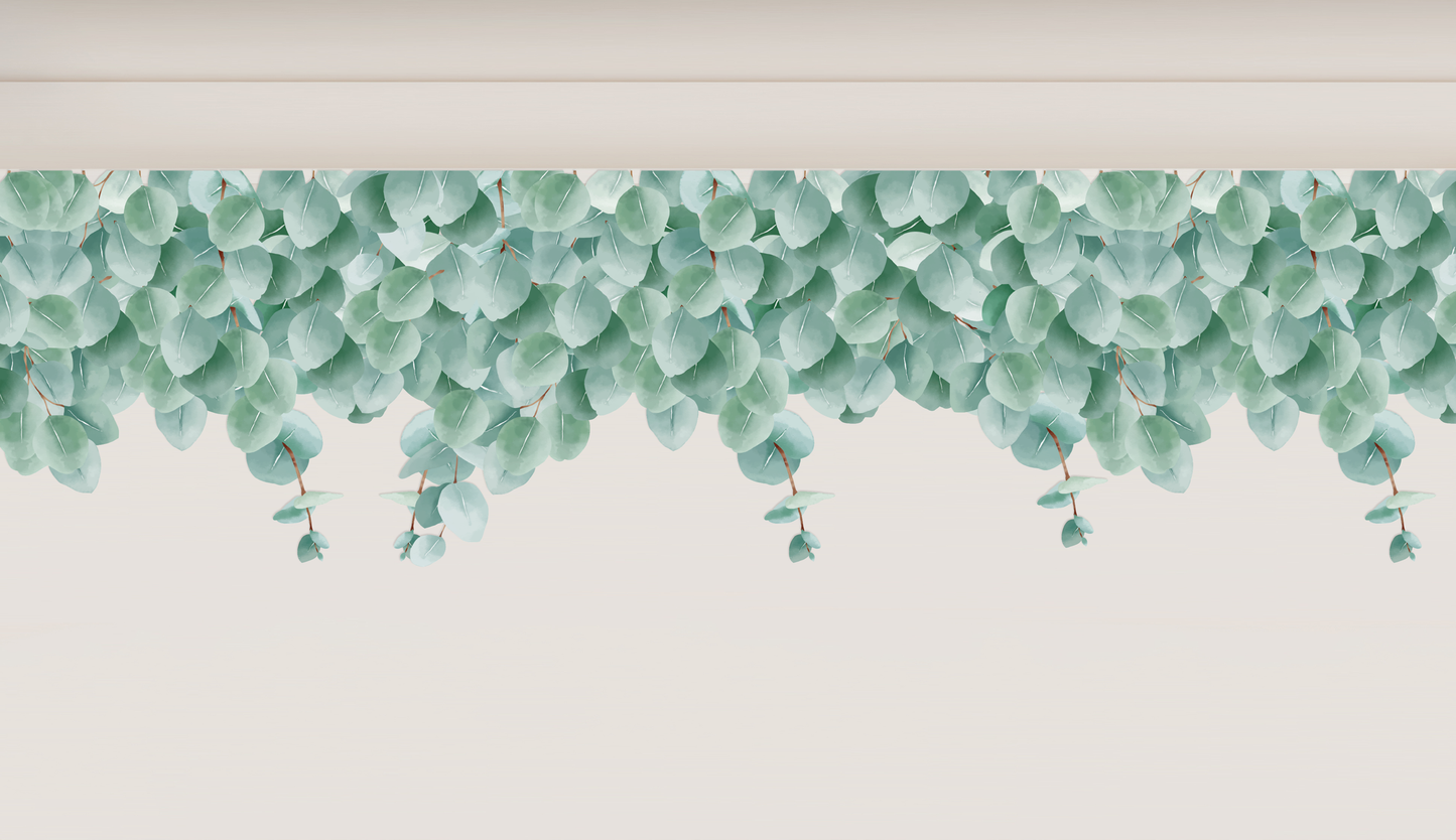 Eucalyptus Leaves Wall Border - A Creative Hart