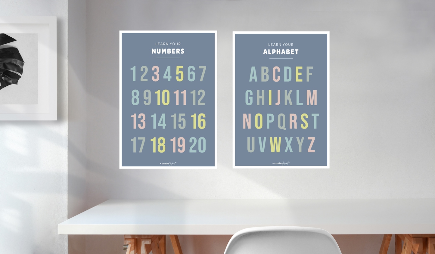 Learn your ABC and Learn your Numbers Set - A Creative Hart