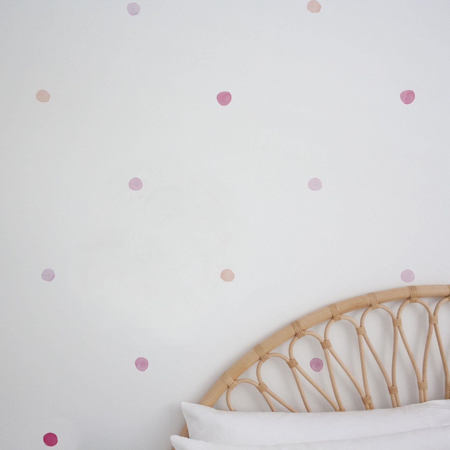 Watercolour Rainbow Fabric Wall Decal Dots - A Creative Hart