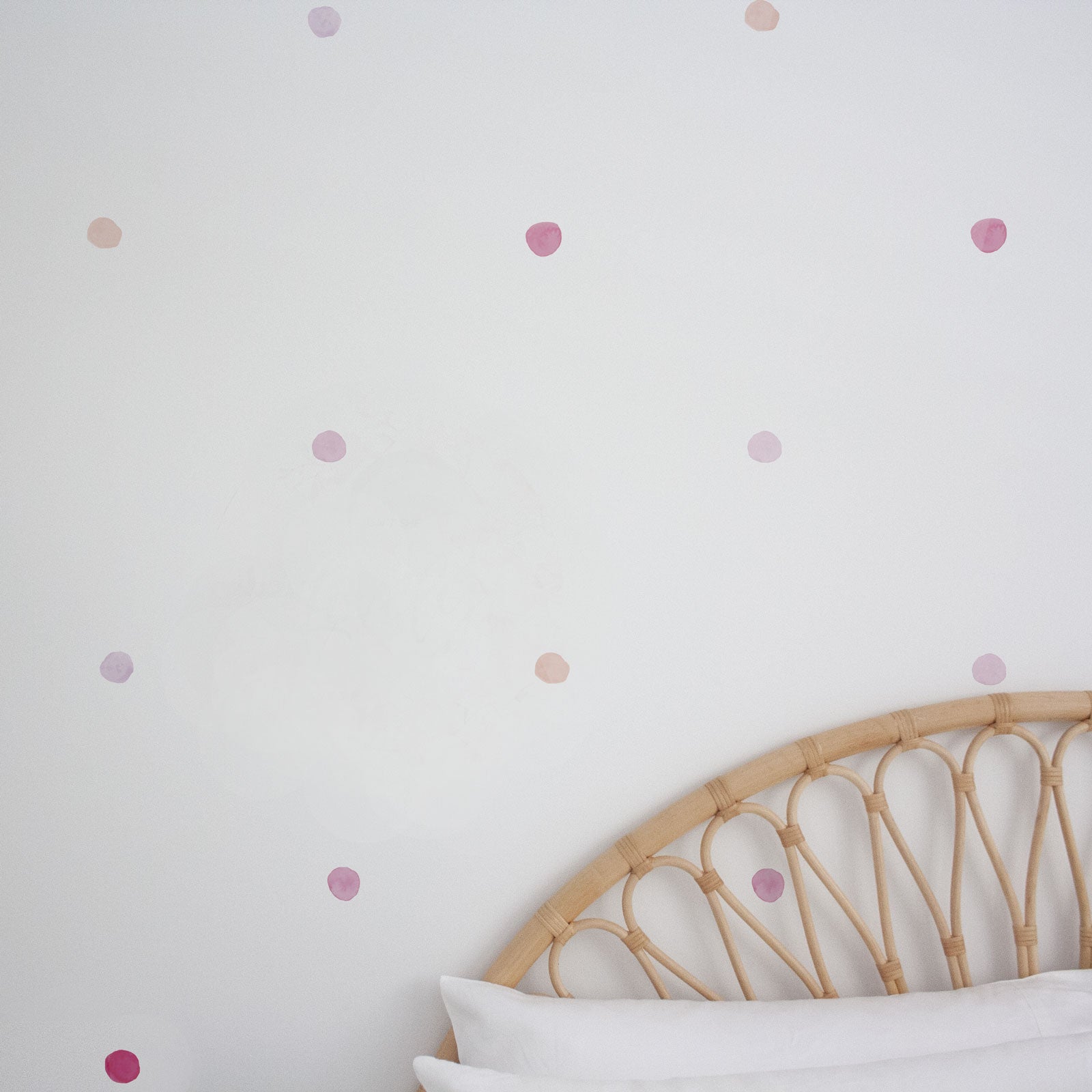 Watercolour Rainbow Fabric Wall Decal Dots - A Creative Hart