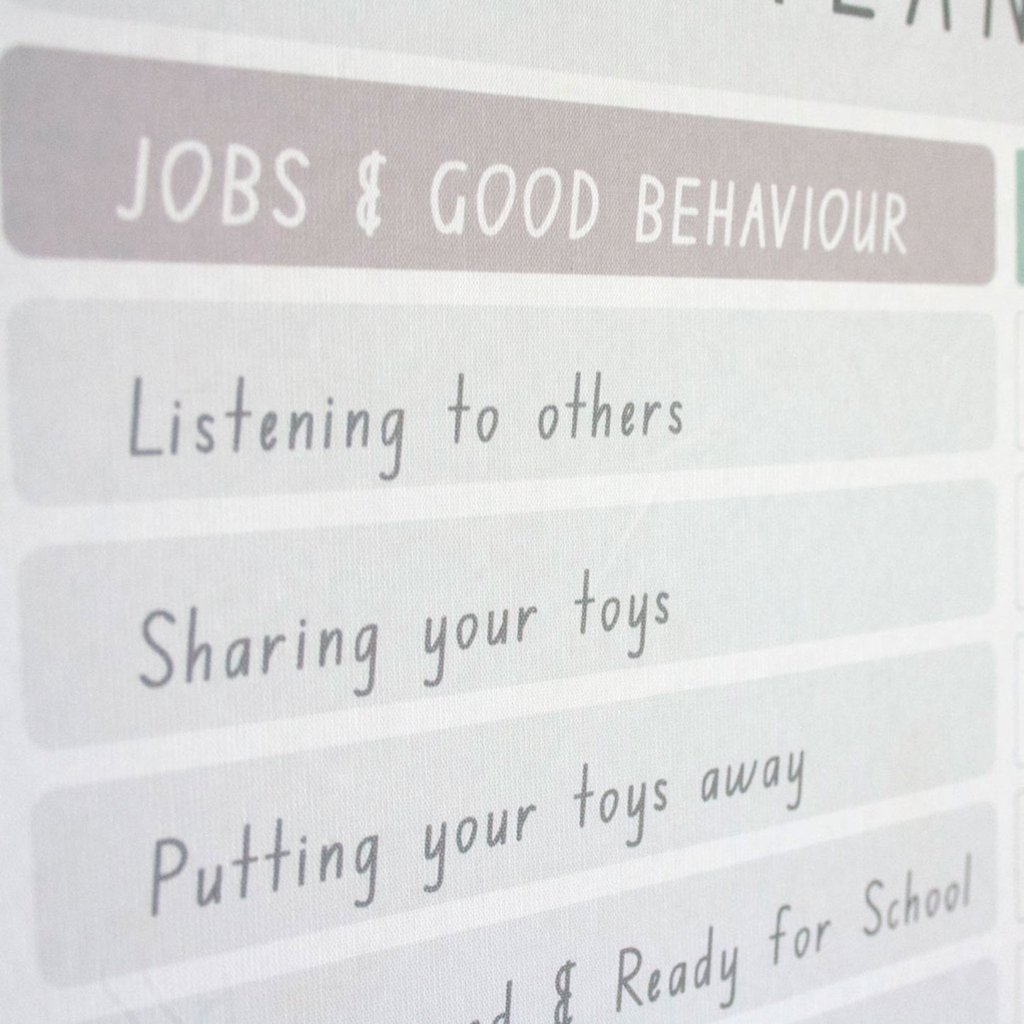 Personalised Weekly Reward Chart - A Creative Hart