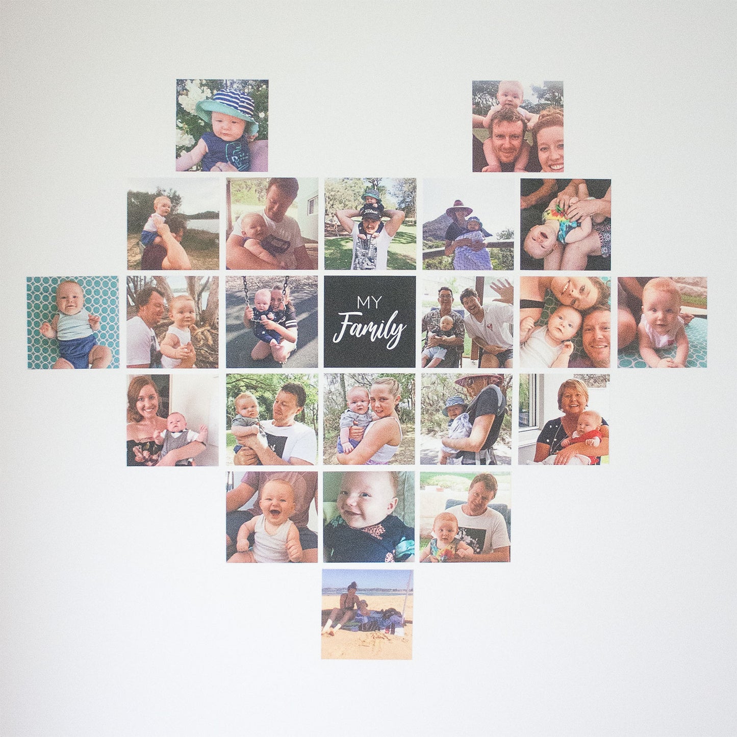 Custom Square Fabric Photo Decal Gallery - Set of 25 - A Creative Hart