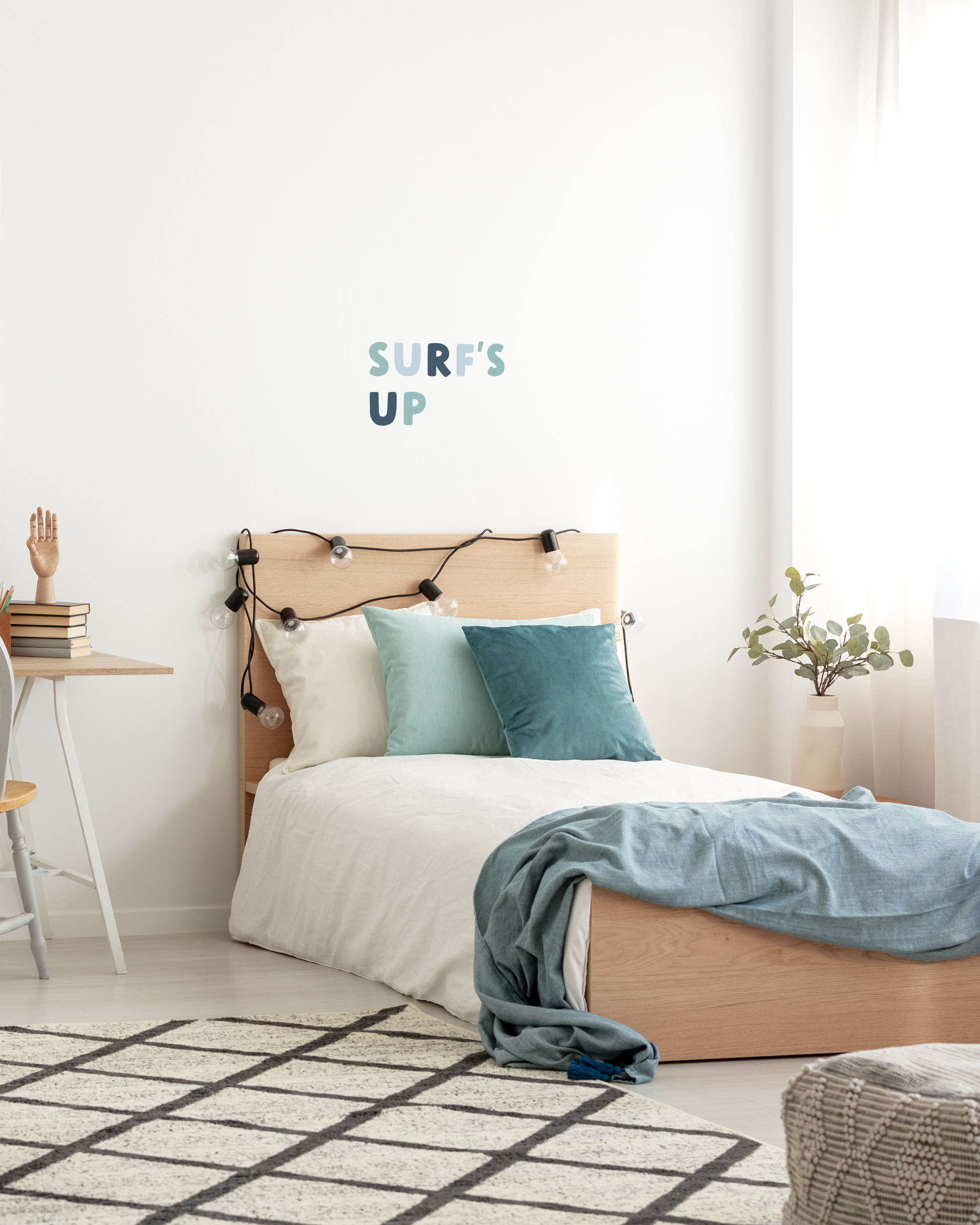 'Surf's Up' R U Wall Quote | Boys Room Girls Room | Surf Style | A Creative Hart Fabric Wall Decal - A Creative Hart
