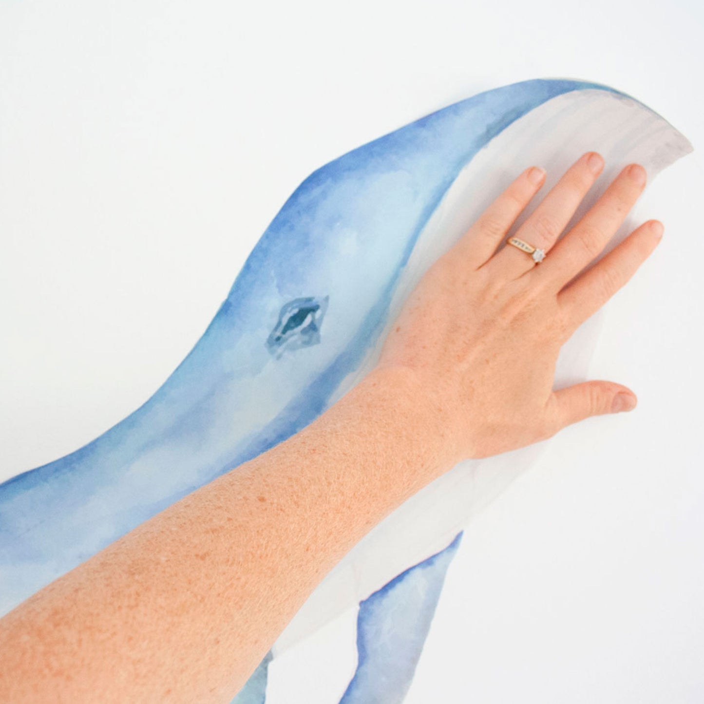 Blue Whale Fabric Wall Decal - A Creative Hart