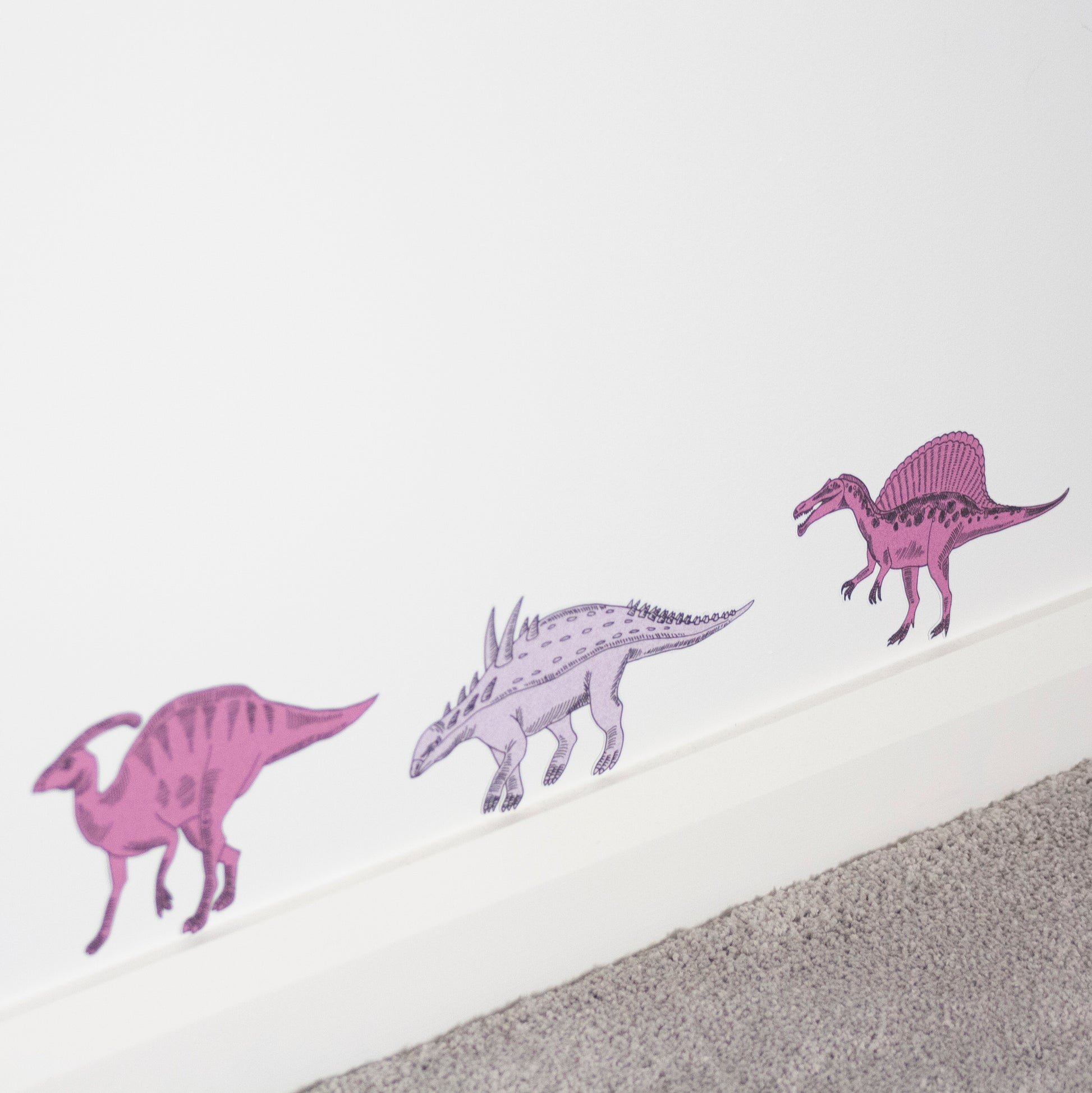 Dinosaur Fabric Wall Decals ( Set of 6 ) - A Creative Hart