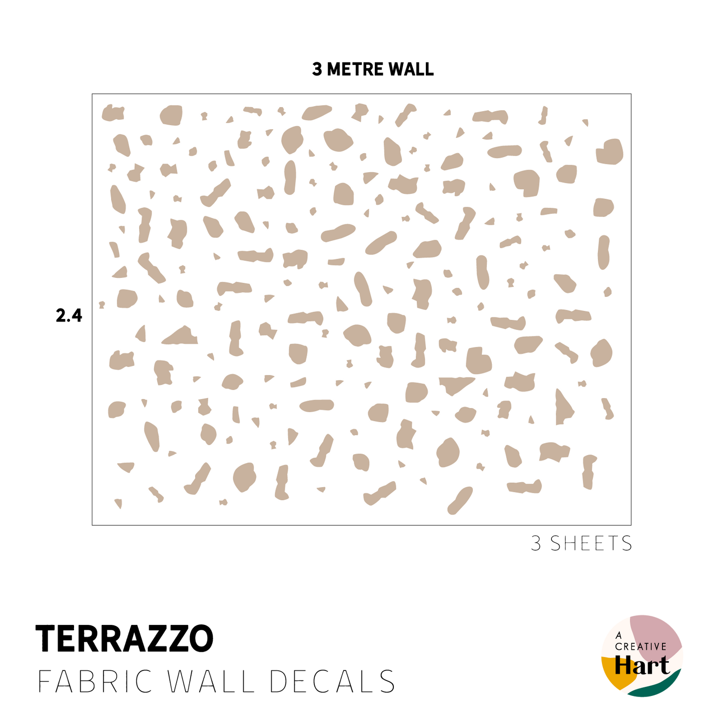 Terrazzo Wall Decals - A Creative Hart