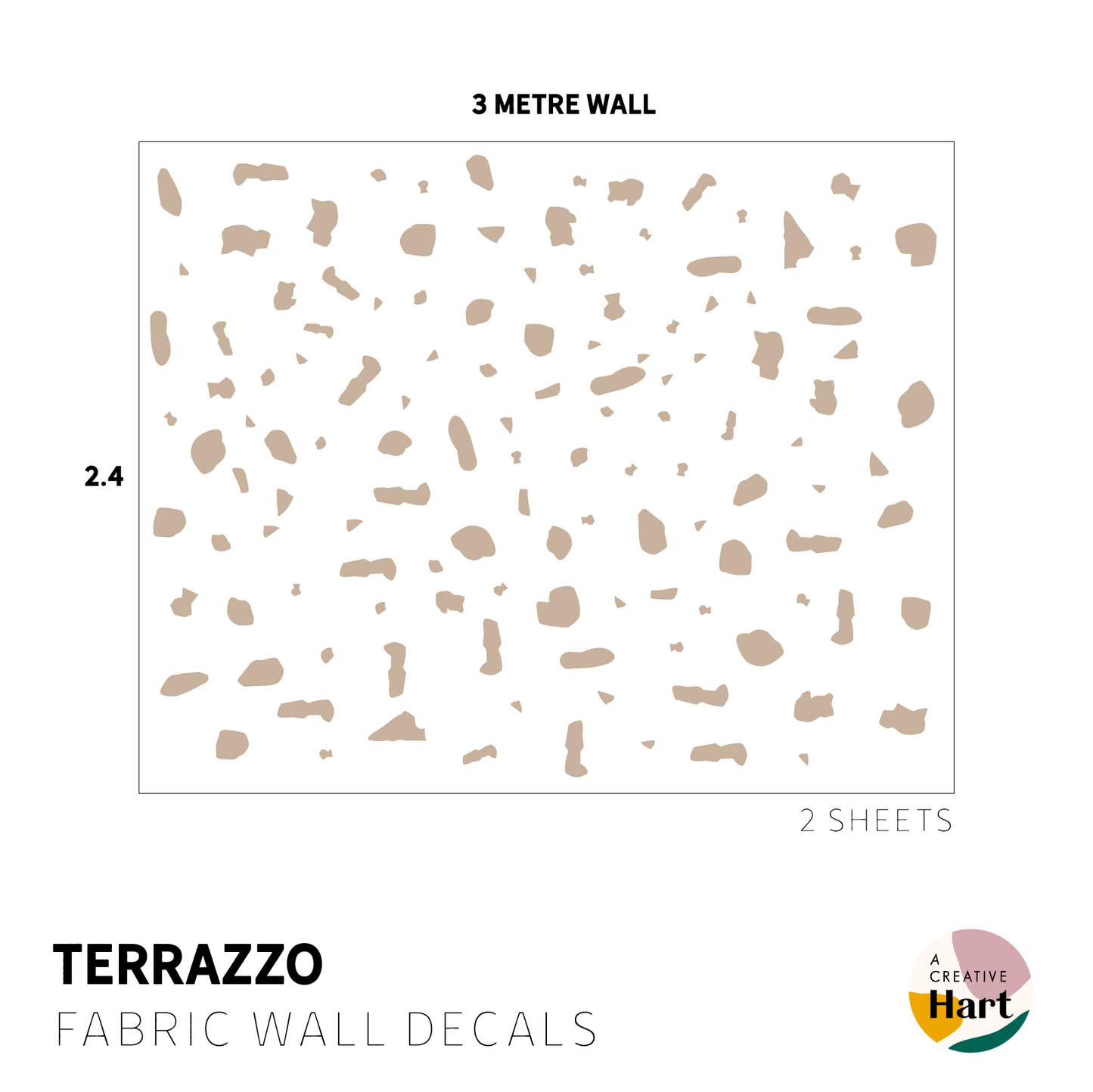 Terrazzo Wall Decals - A Creative Hart