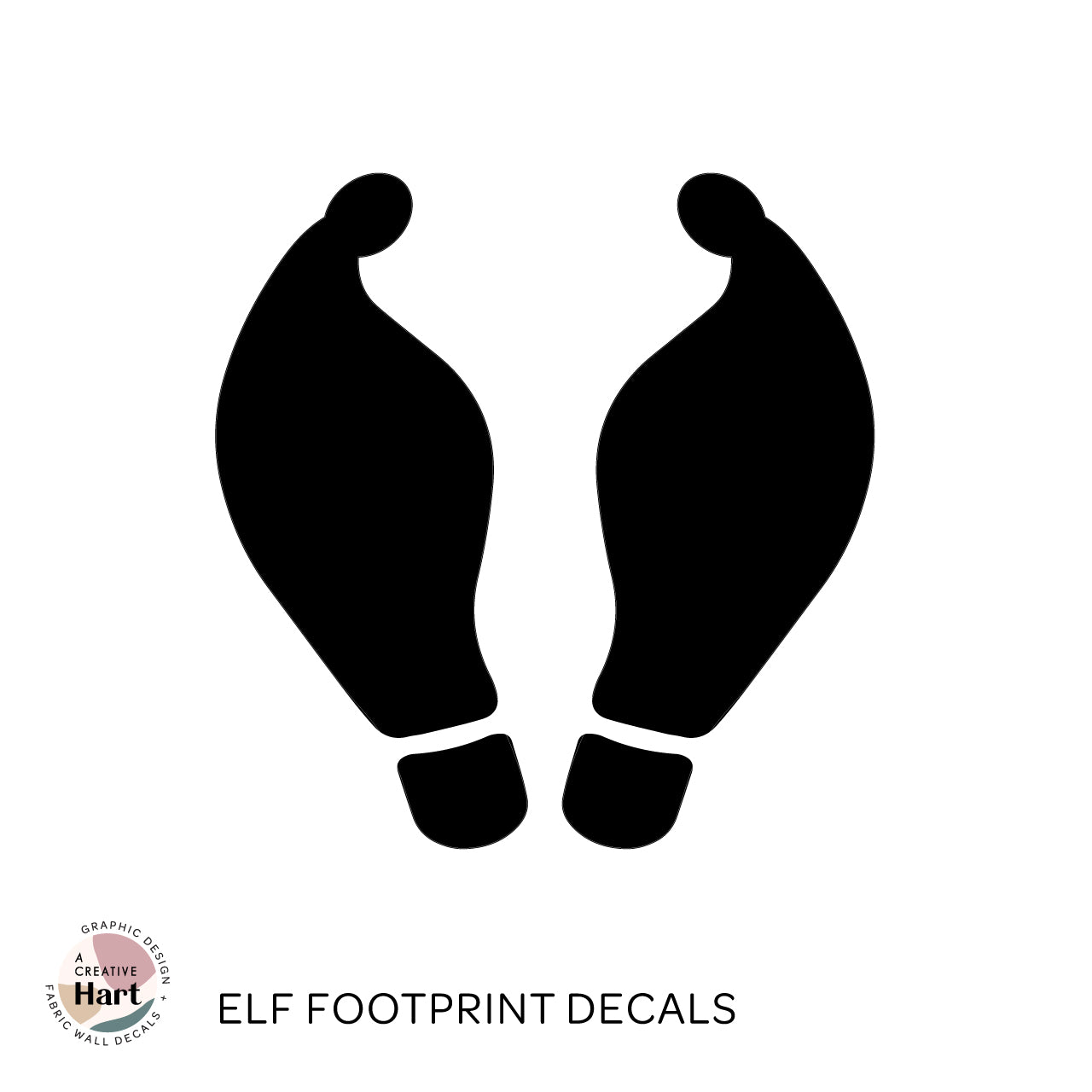 Elf Footprints and Elf Door to the North Pole Wall Decal