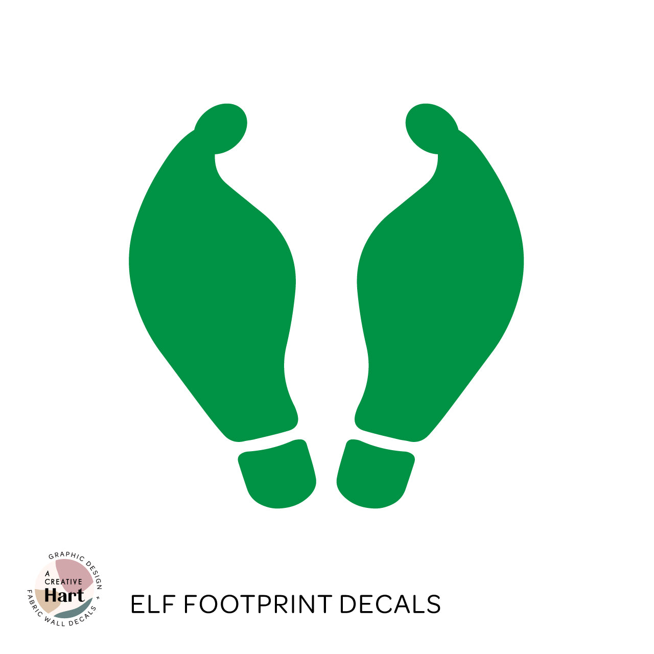 Elf Footprints and Elf Door to the North Pole Wall Decal