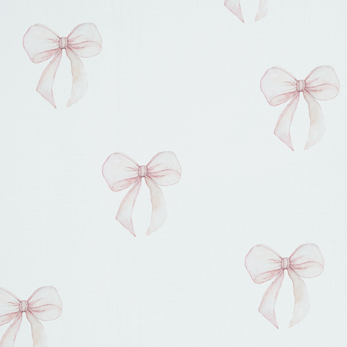 Pink Bow Fabric Wall Decals