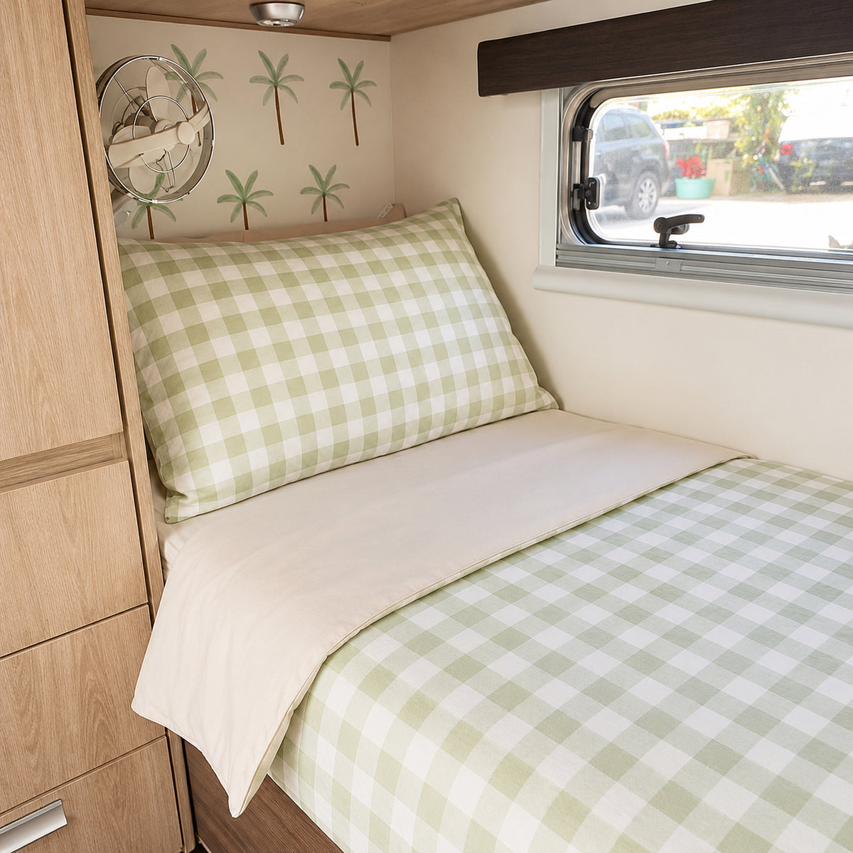 Caravan Bunk Bed Palm Tree Wall Decals