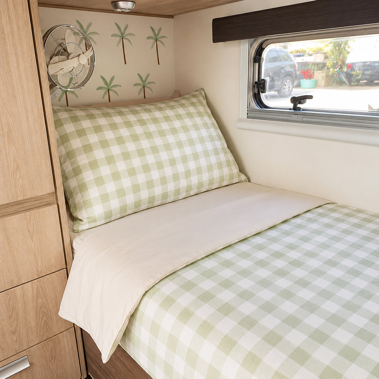 Caravan Bunk Bed Palm Tree Wall Decals