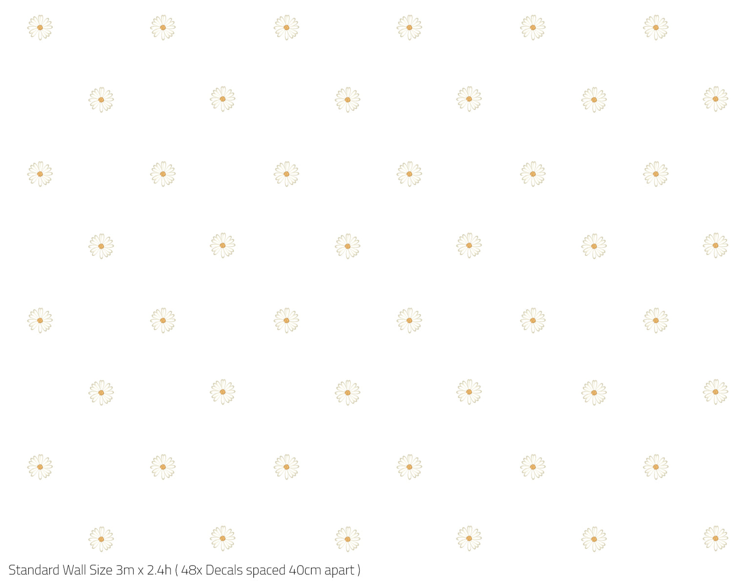 Mini Daisy Wall Decals - A Creative Hart