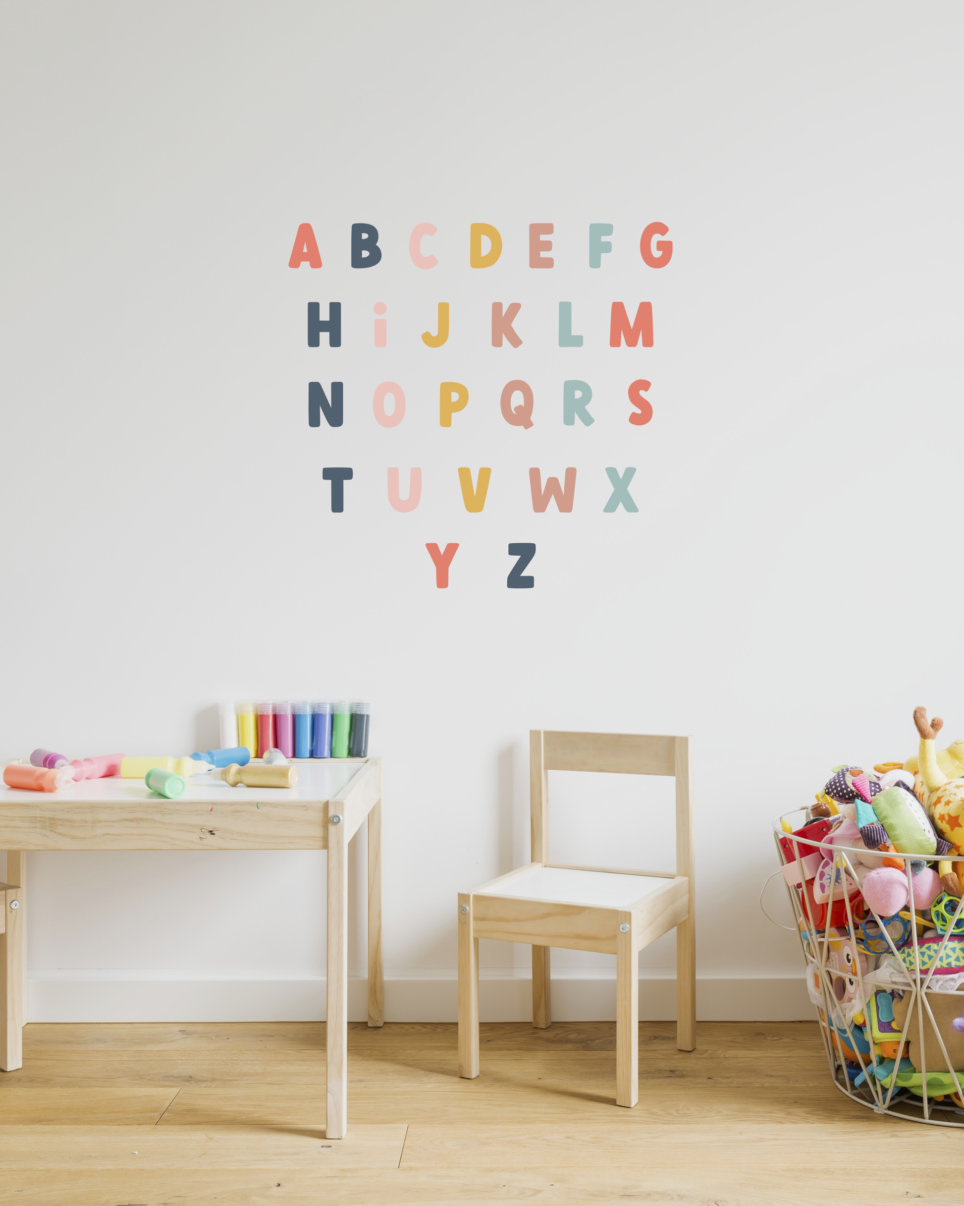 Uppercase Alphabet Wall Stickers - A Creative Hart - A Creative Hart