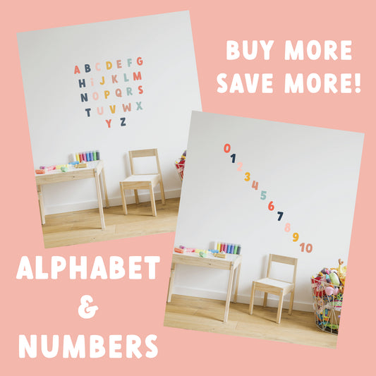 ABC + Count to 10 Number Decal - Combo Deal - A Creative Hart