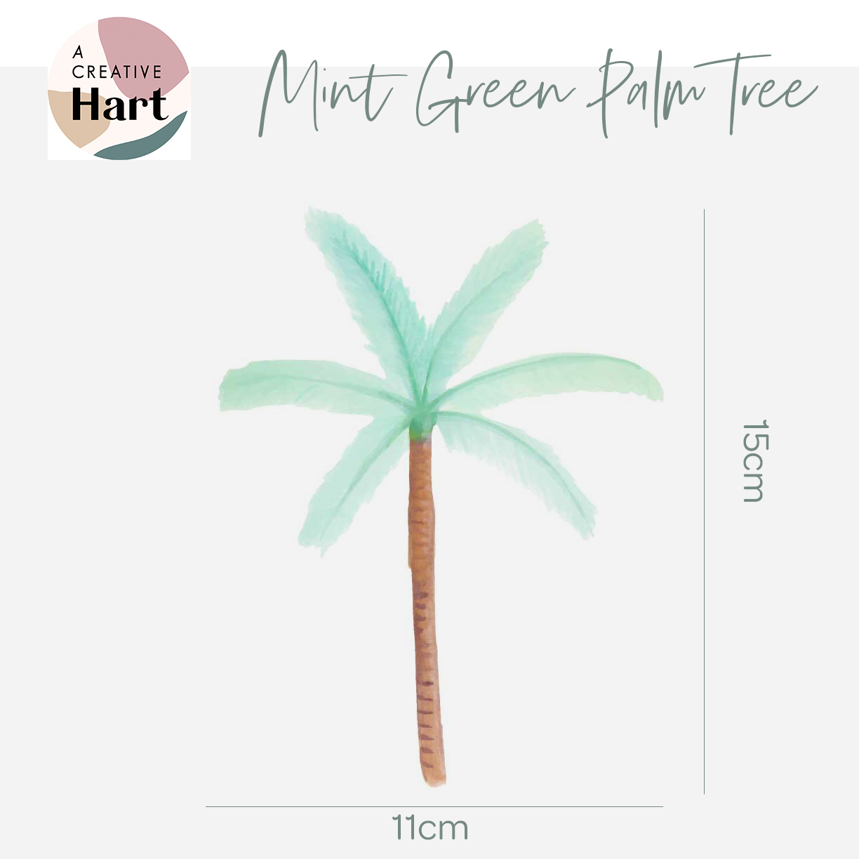 Palm Tree Wall Decals - Mint Green - A Creative Hart