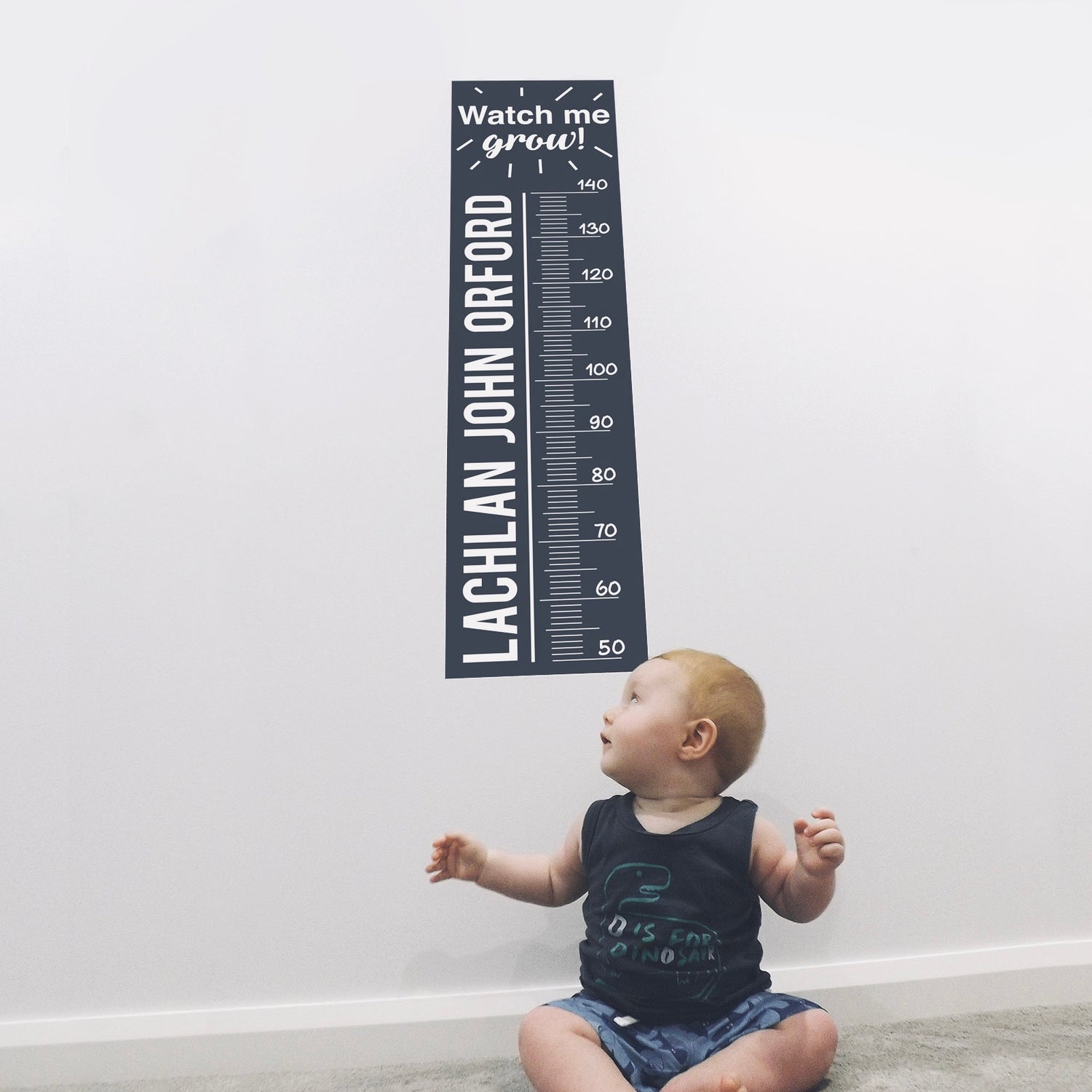 Height Chart Fabric Wall Decal - A Creative Hart
