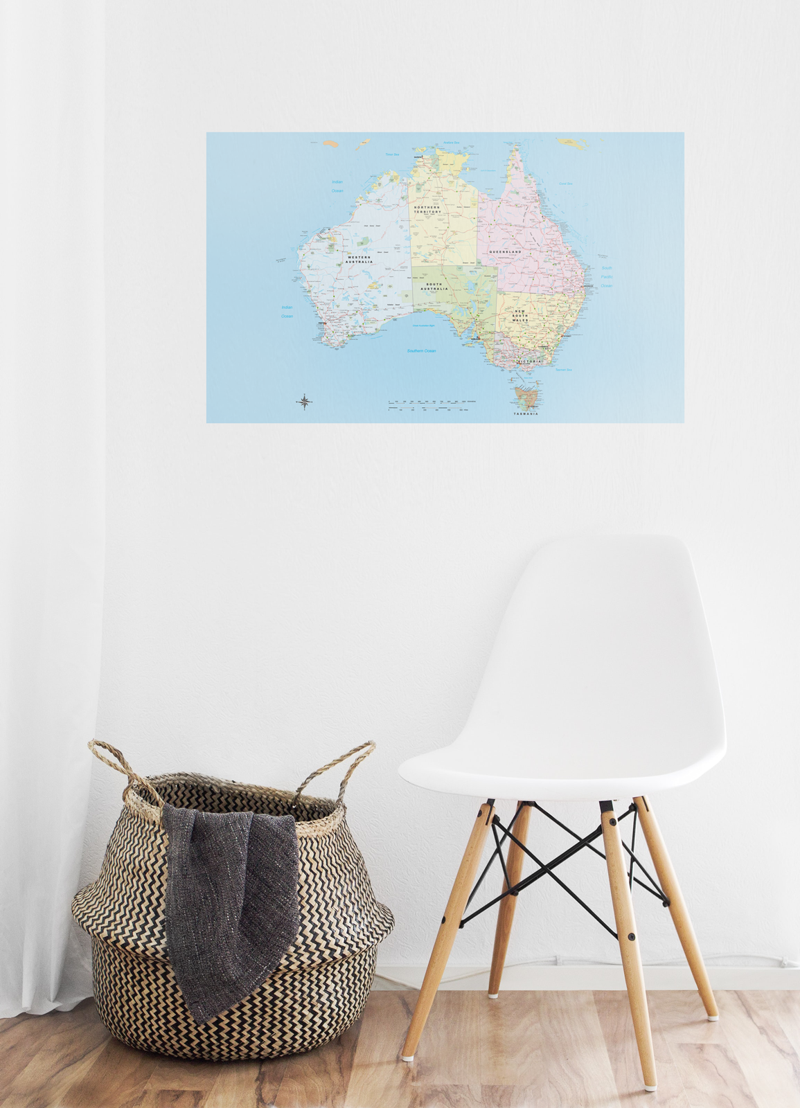 Australia Road Trip Map - Rectangle - A Creative Hart