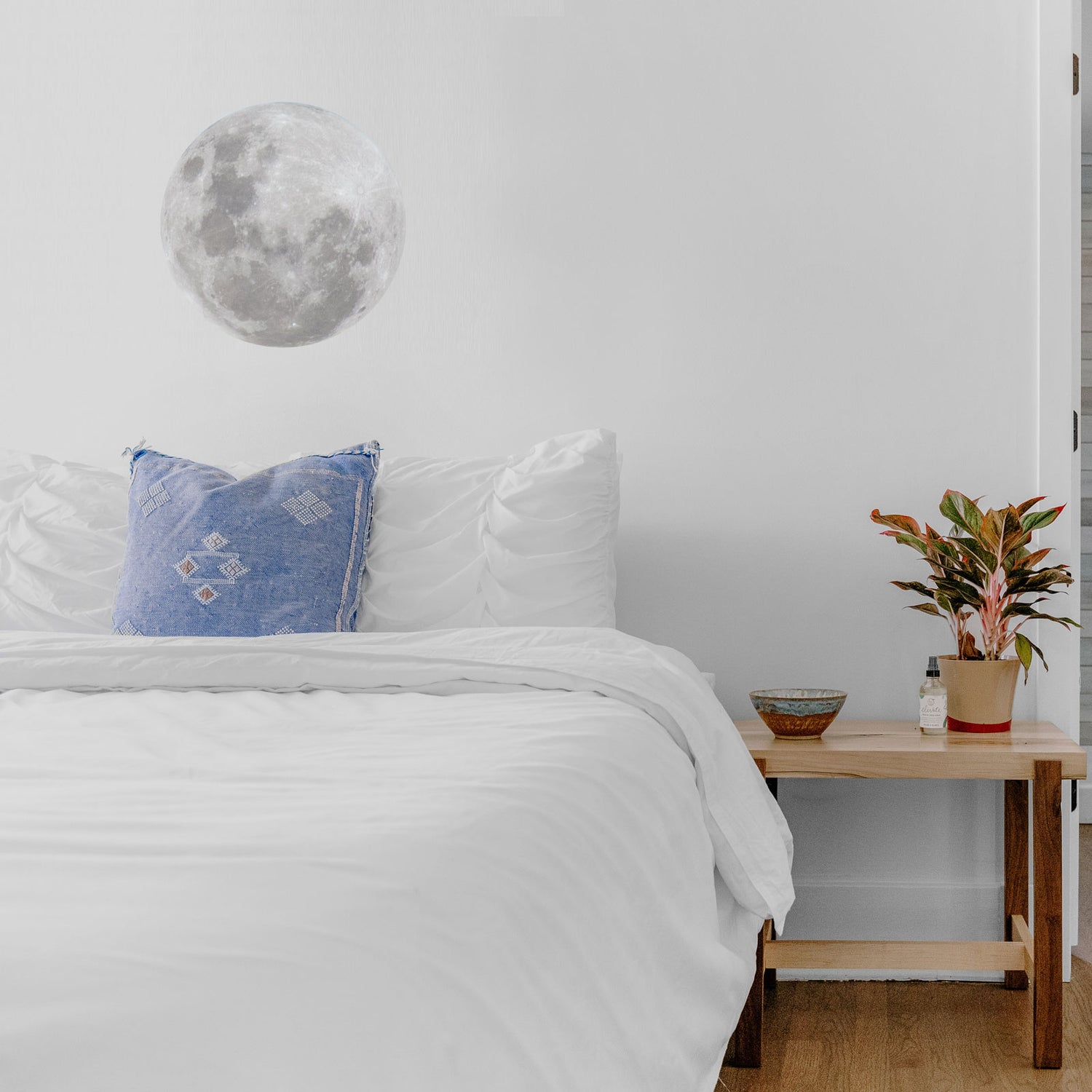Full Moon Fabric Wall Decal | A Creative Hart - A Creative Hart