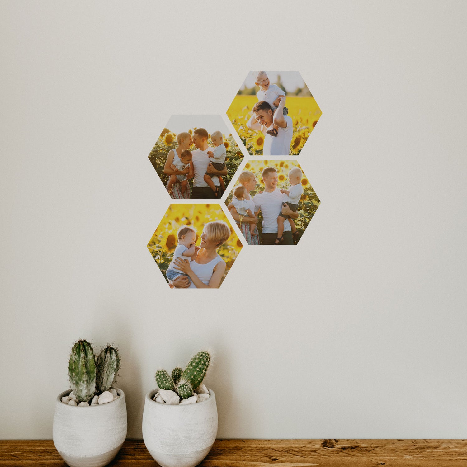 Mini Hexagonal Photo Wall Decals - A Creative Hart