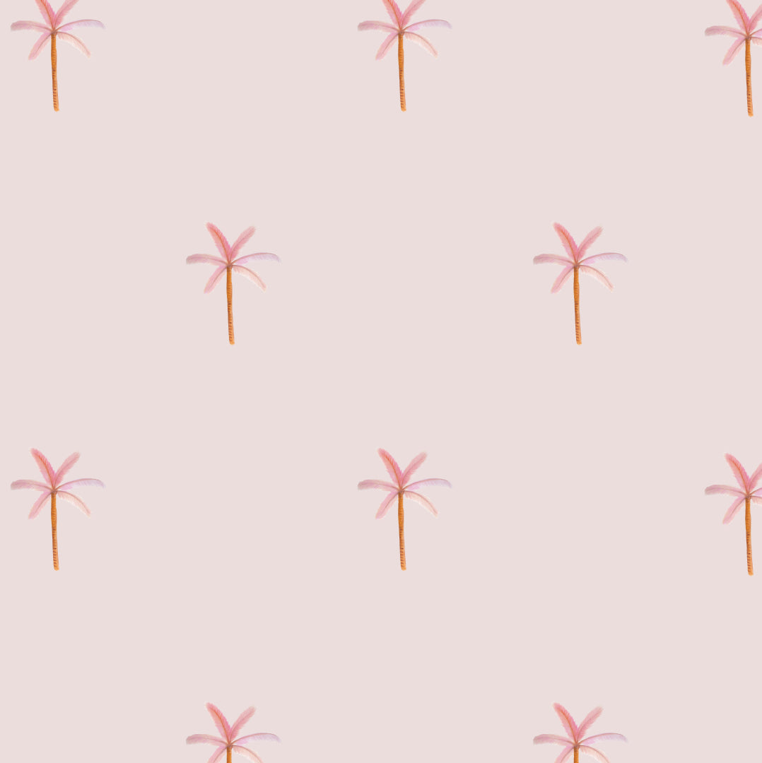 Pink Palm Tree Fabric Wall Decals - A Creative Hart