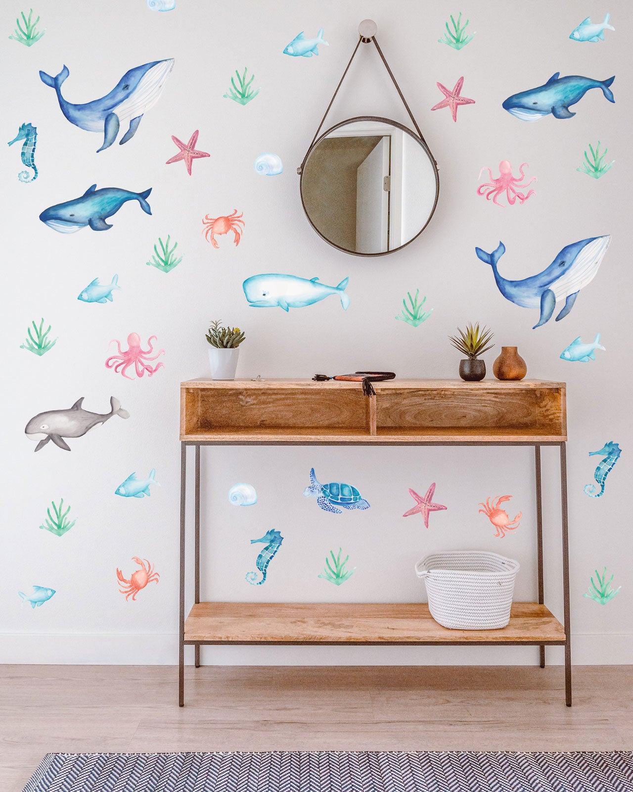 Sea Animals, Under the Sea, Fabric Wall Sticker Set - A Creative Hart