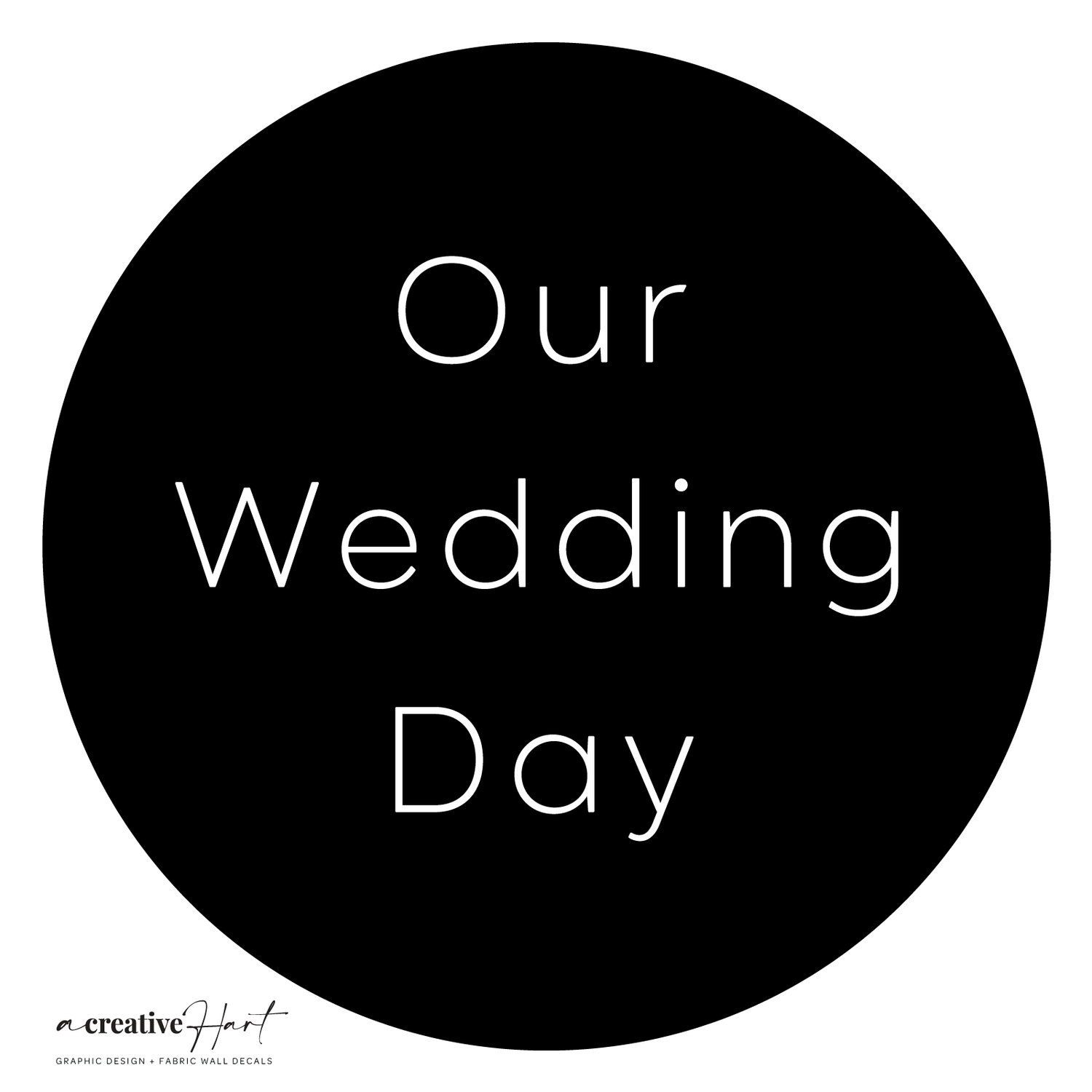 Wedding Photo Wall Stickers Eco-Friendly Fabric Decals - A Creative Hart