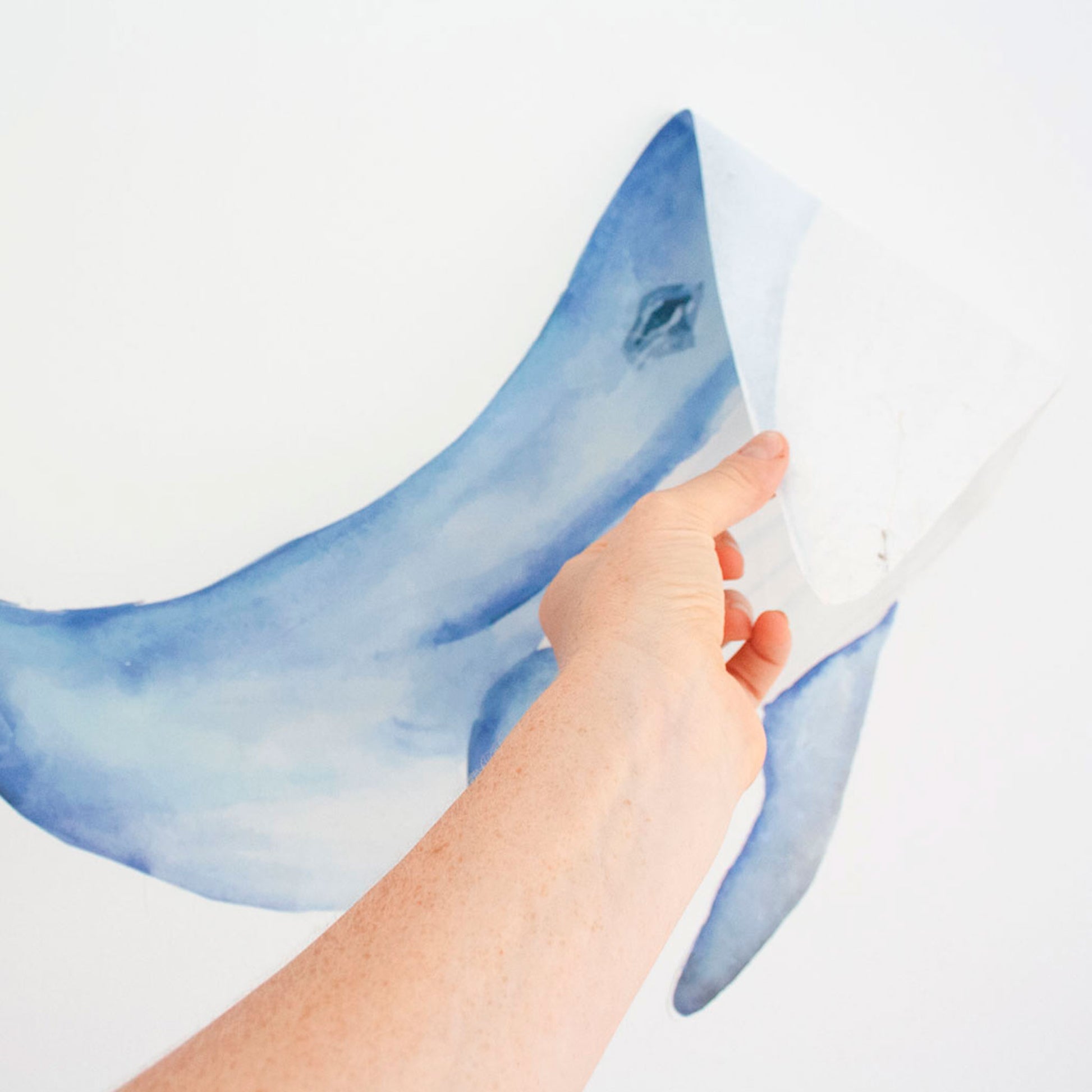 Blue Whale Fabric Wall Decal - A Creative Hart