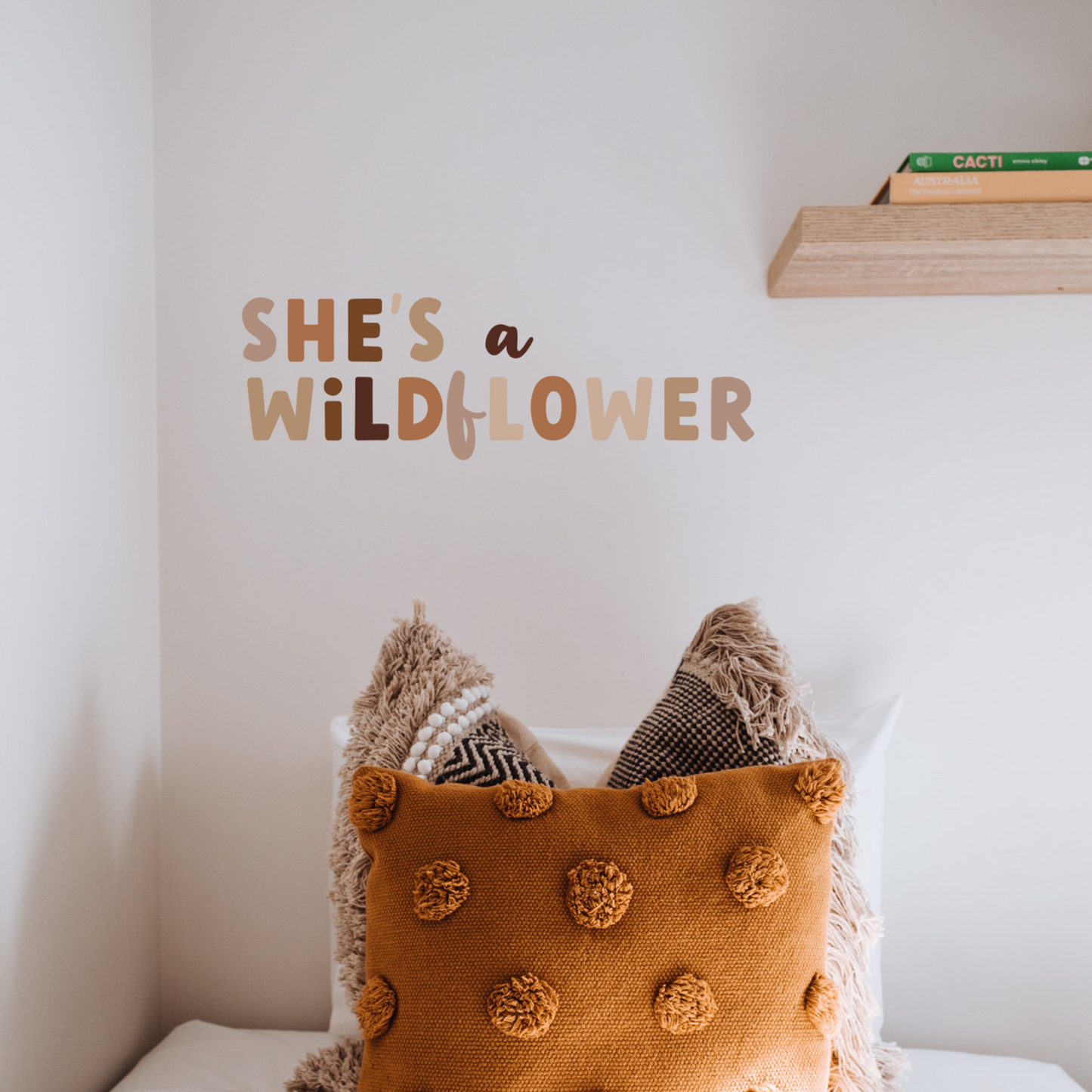 'She's a Wildflower' Wall Quote | A Creative Hart Fabric Wall Decals - A Creative Hart