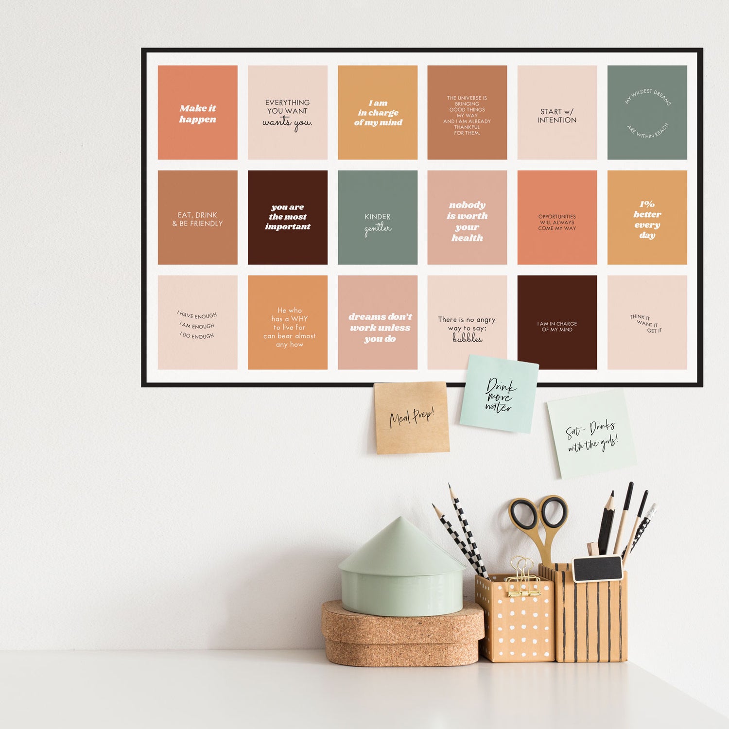 Daily Mantra Poster Wall Decal - A Creative Hart