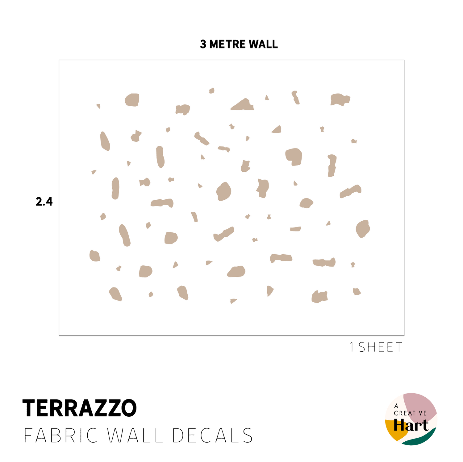 Terrazzo Wall Decals - A Creative Hart